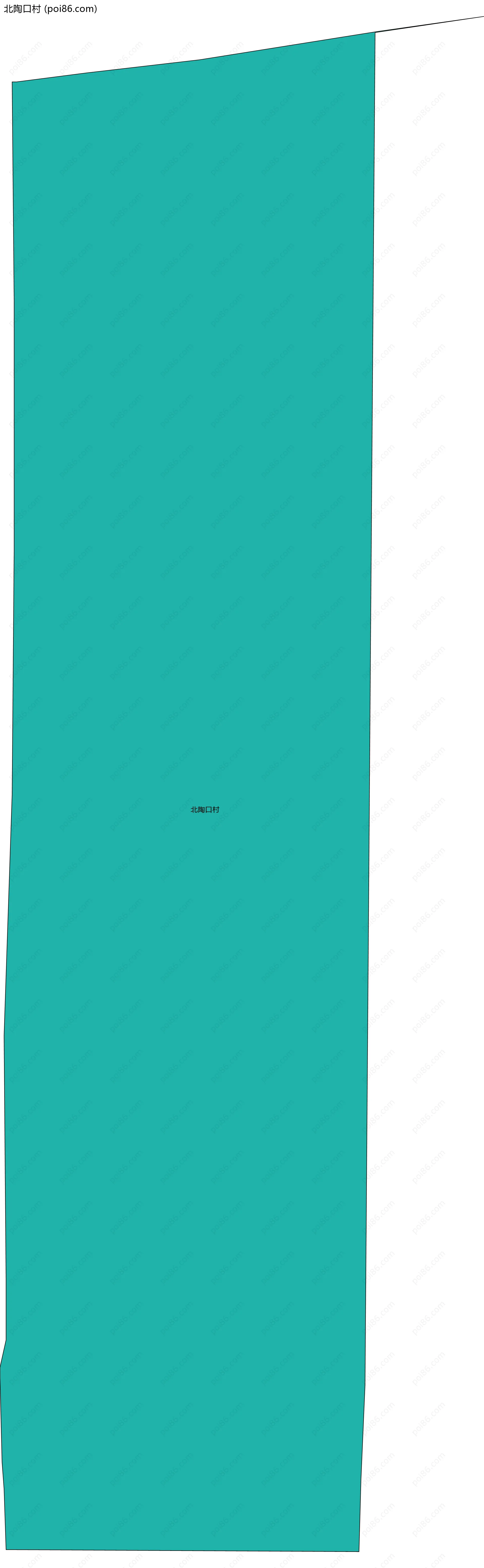 北陶口村边界地图