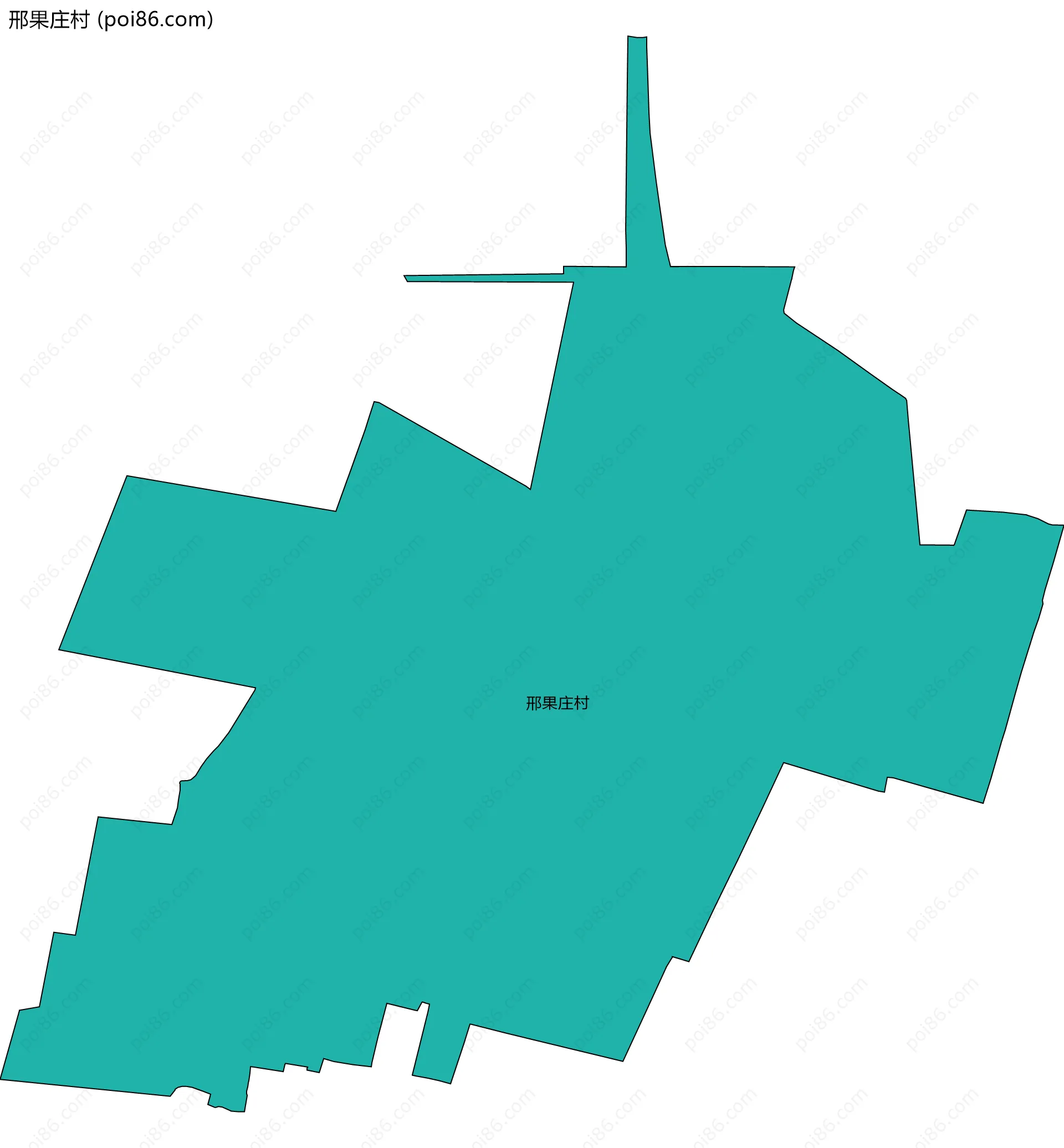 邢果庄村边界地图