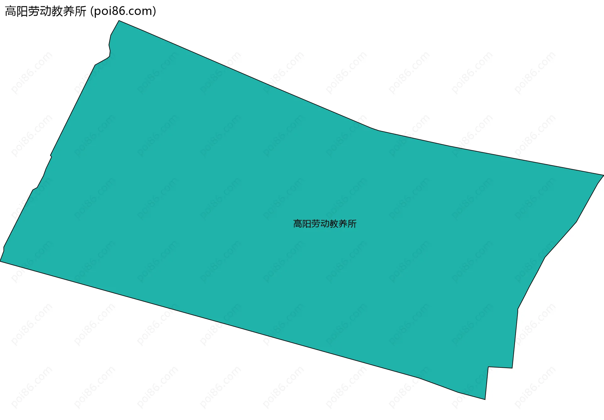 高阳劳动教养所边界地图