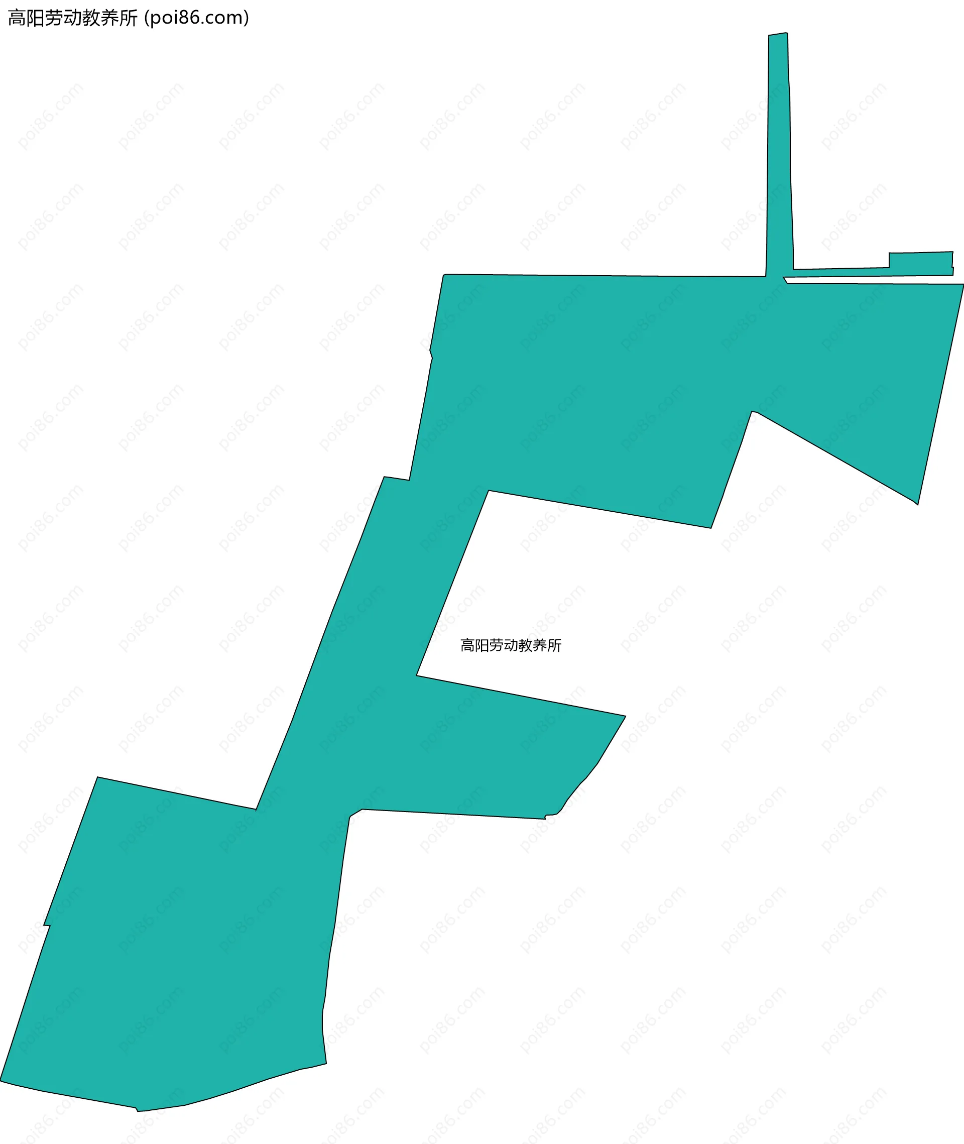 高阳劳动教养所边界地图