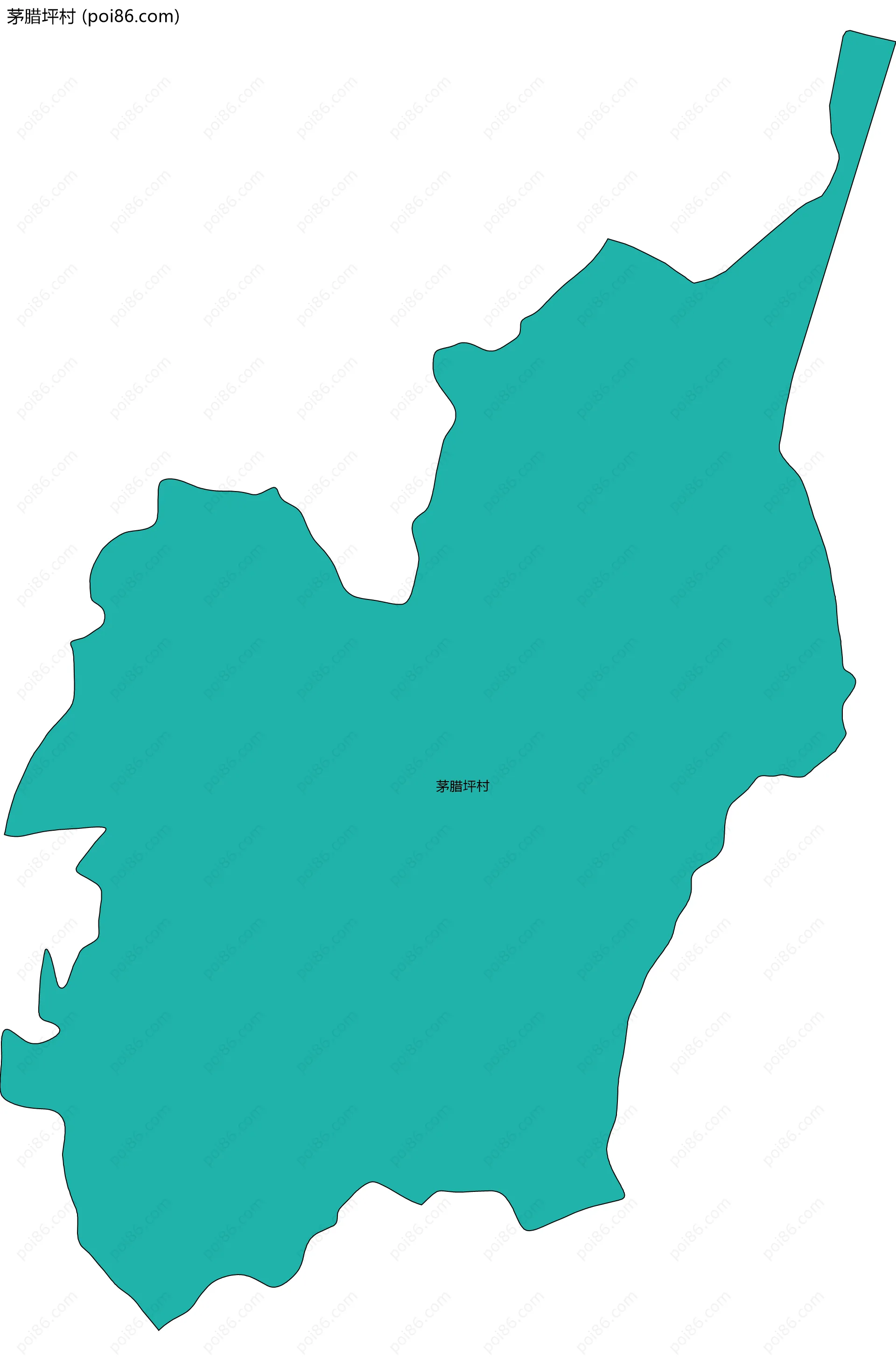 茅腊坪村边界地图