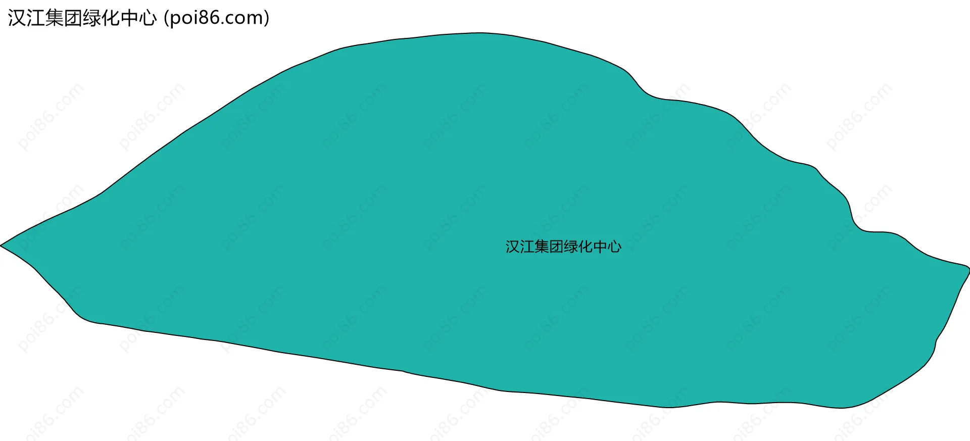 汉江集团绿化中心边界地图