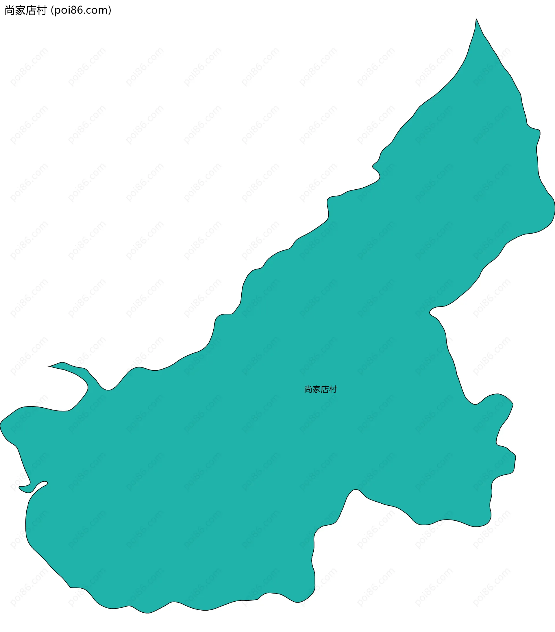 尚家店村边界地图