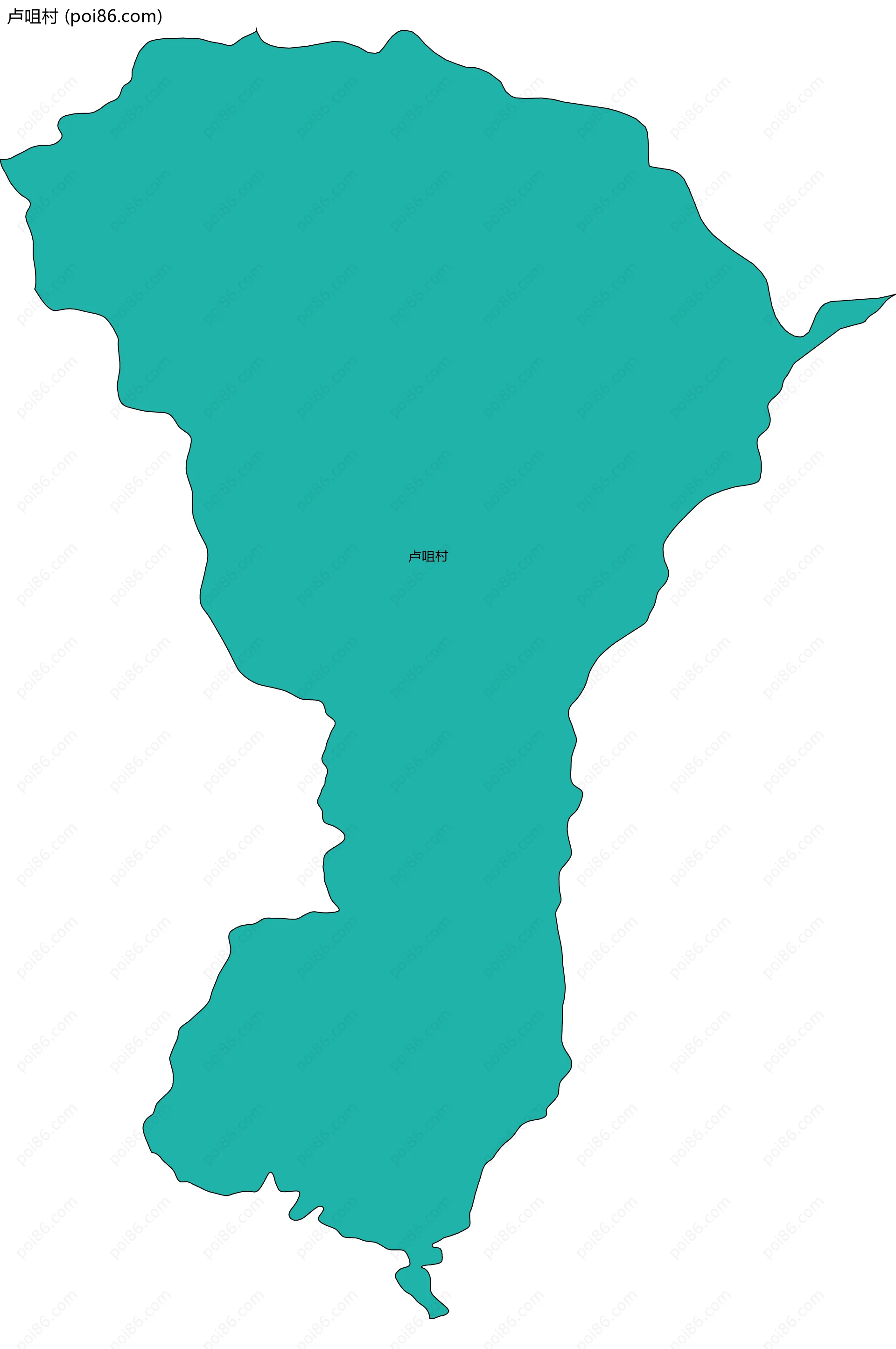 卢咀村边界地图