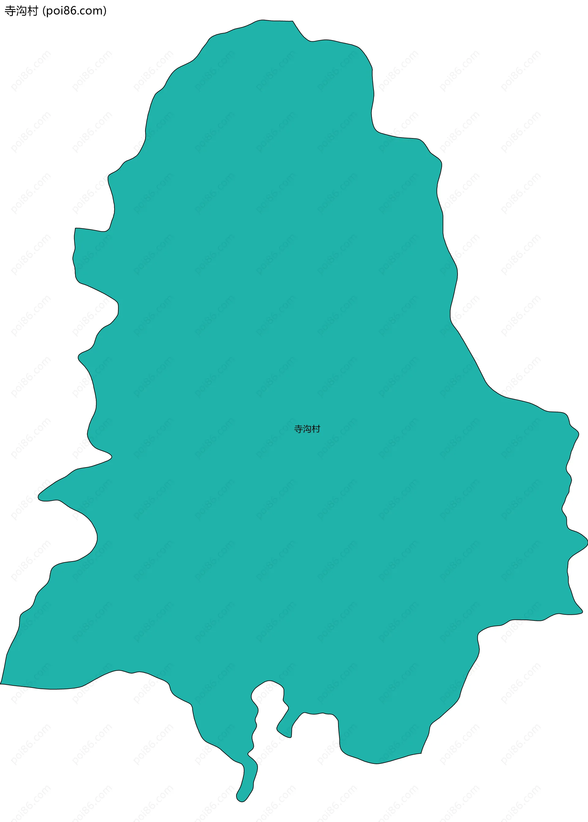 寺沟村边界地图