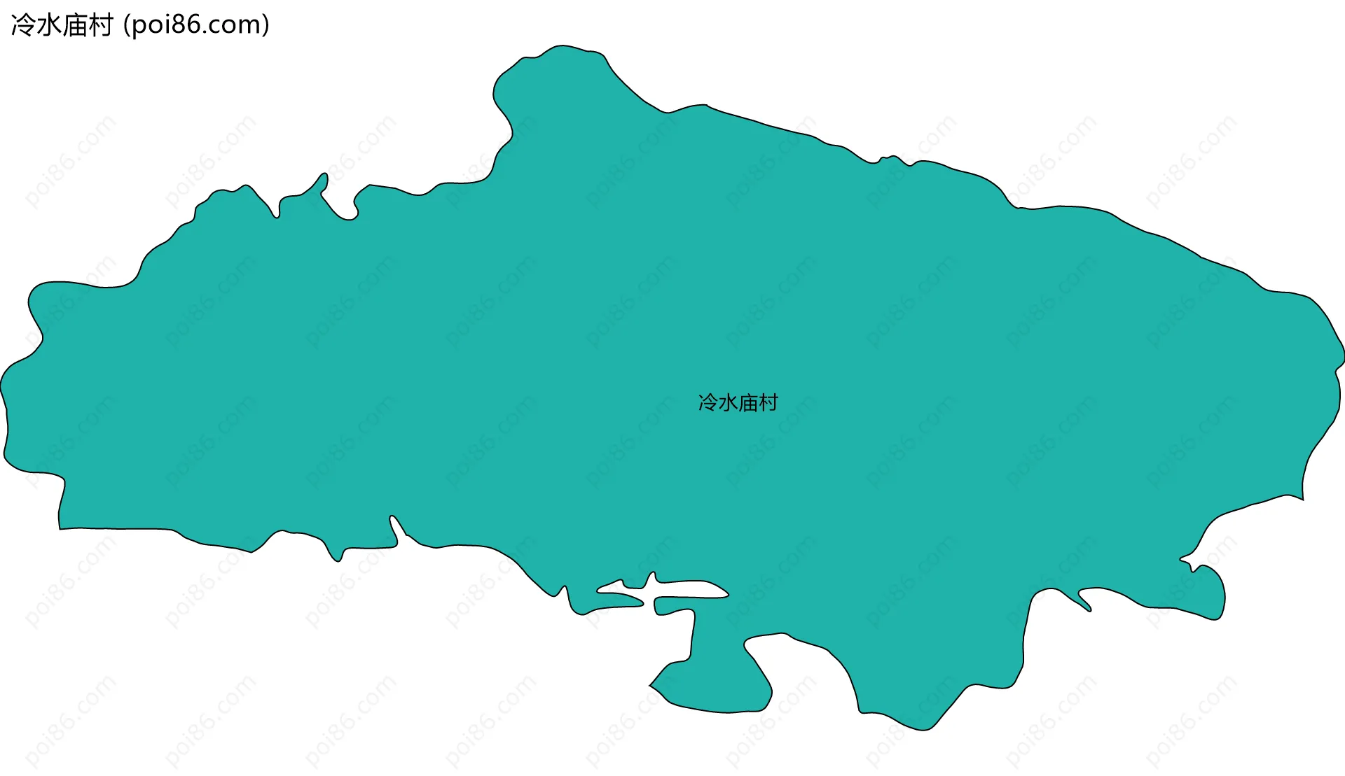 冷水庙村边界地图