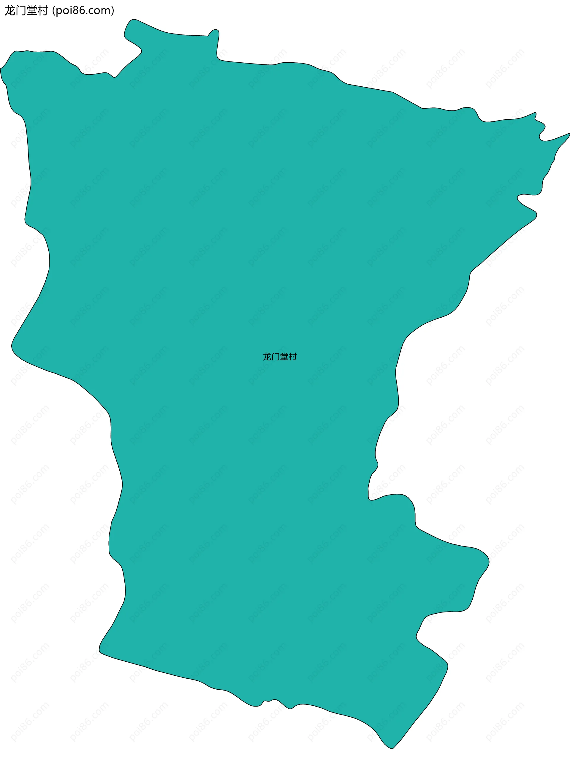 龙门堂村边界地图