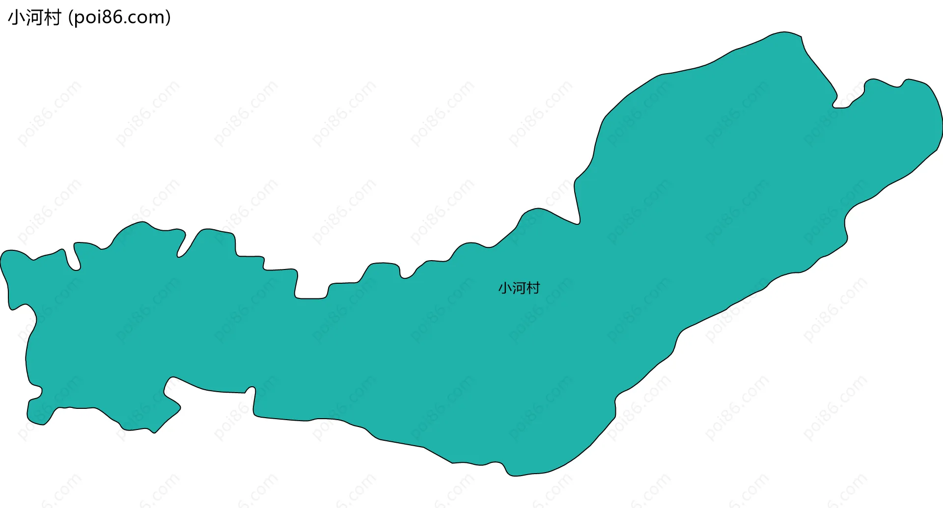 小河村边界地图