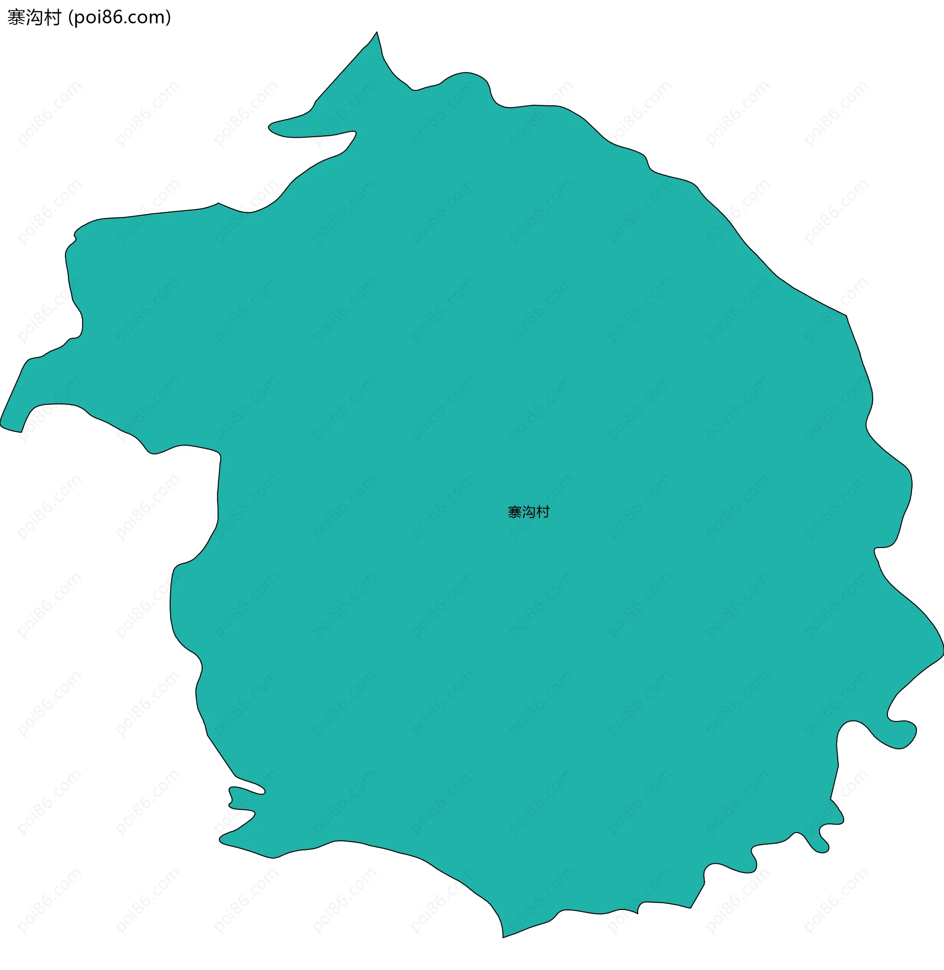 寨沟村边界地图