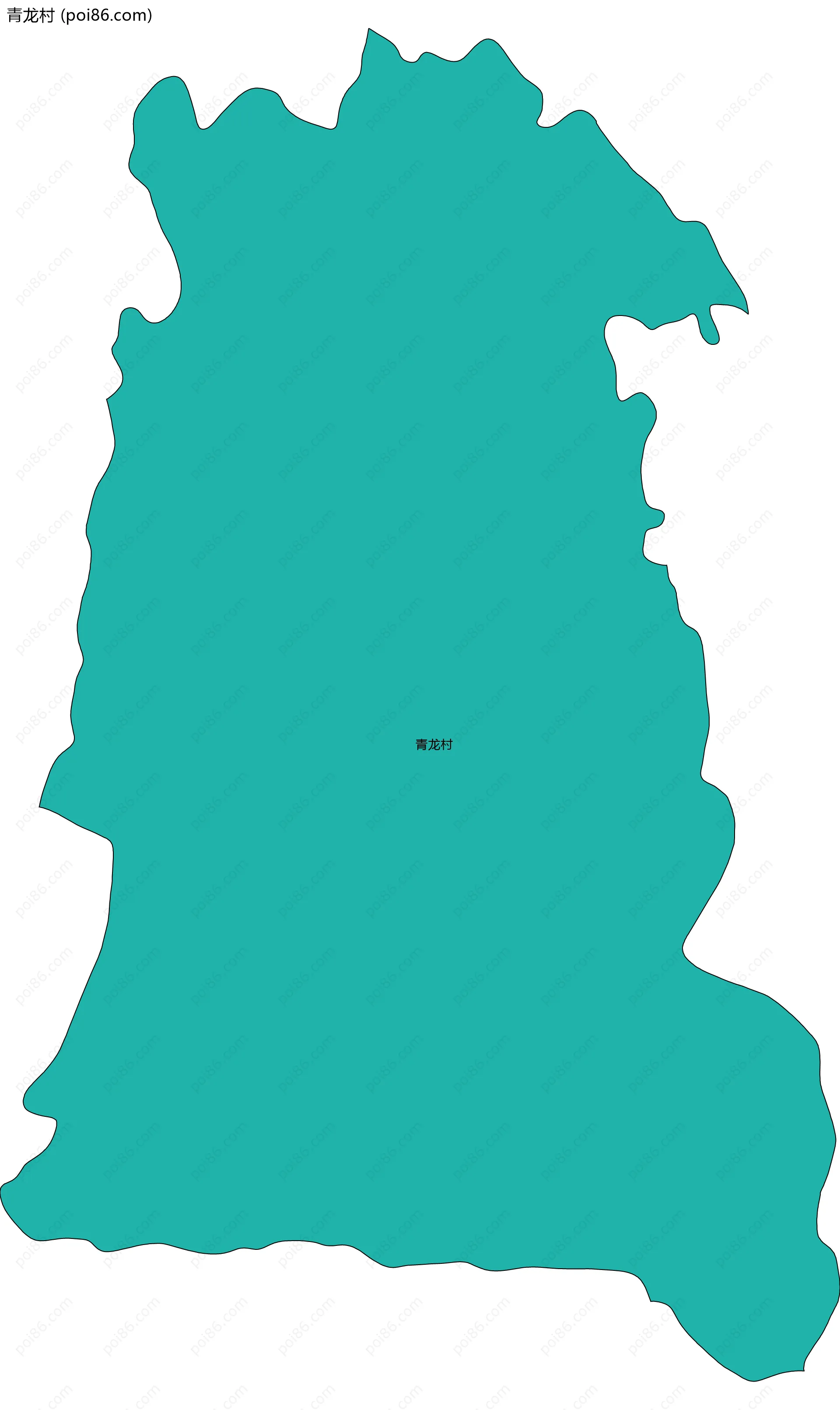 青龙村边界地图