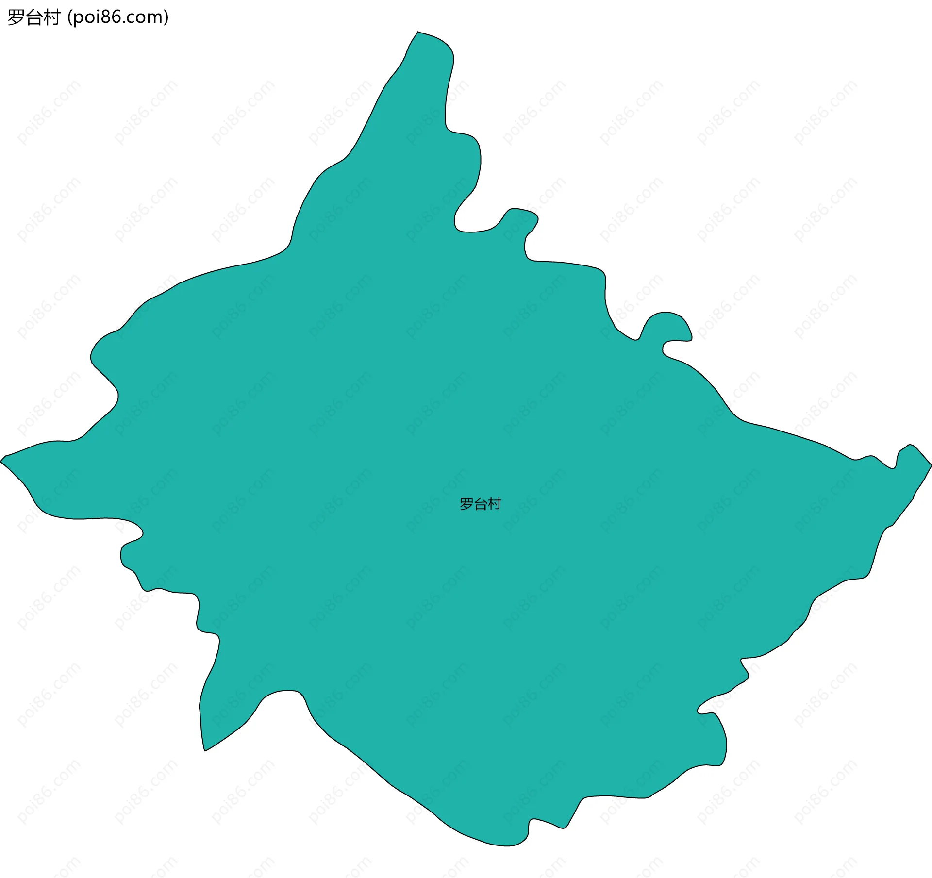 罗台村边界地图