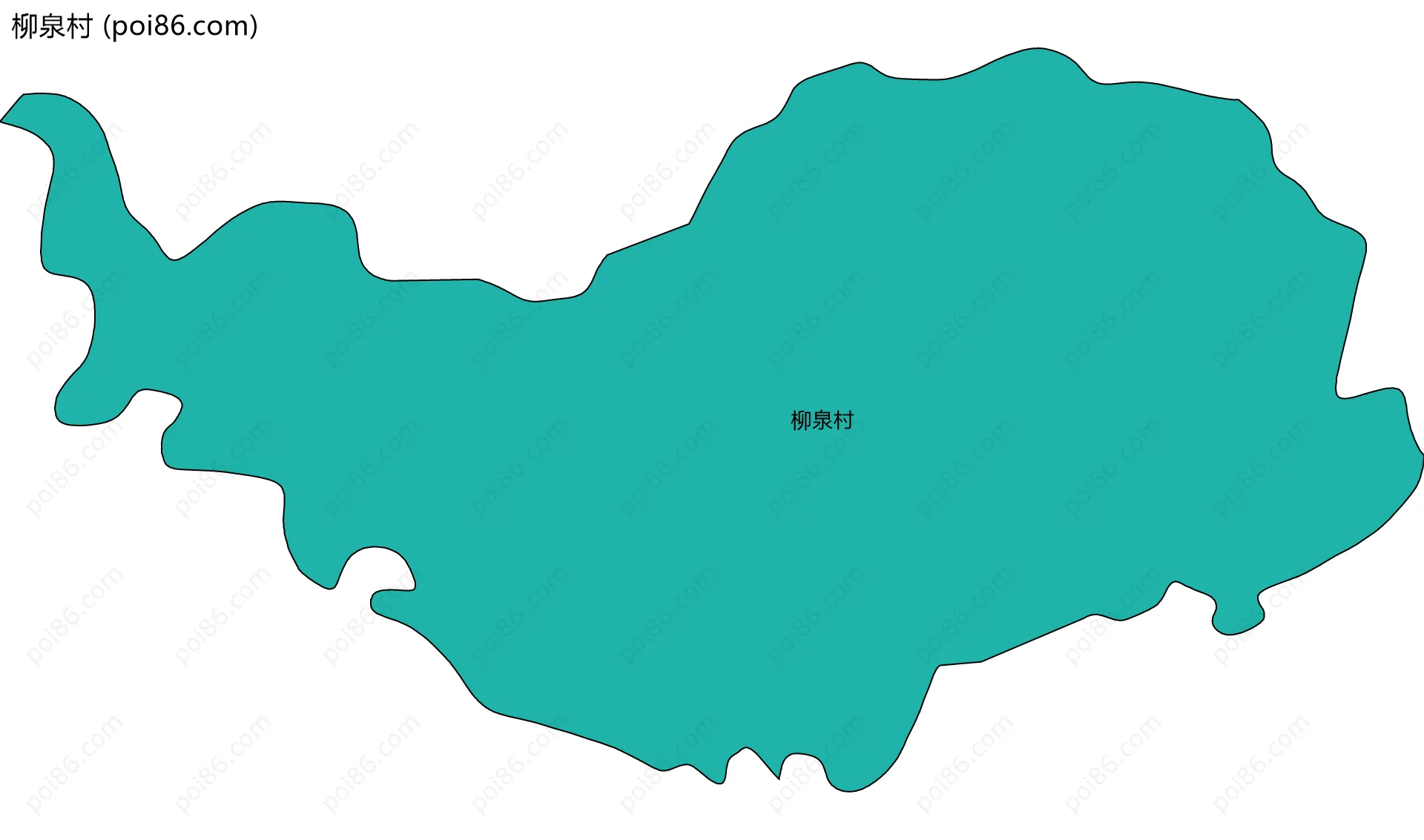 柳泉村边界地图