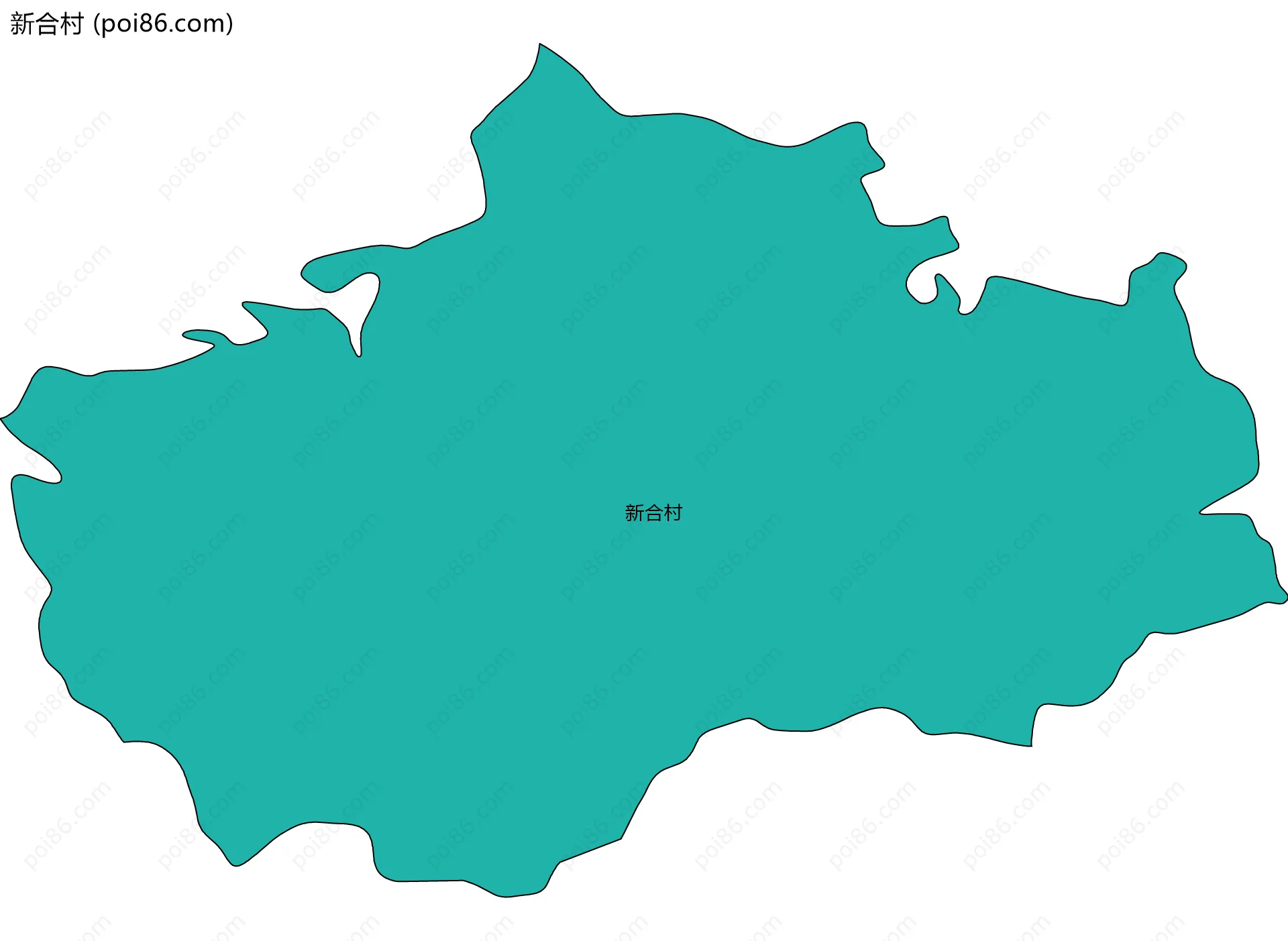 新合村边界地图