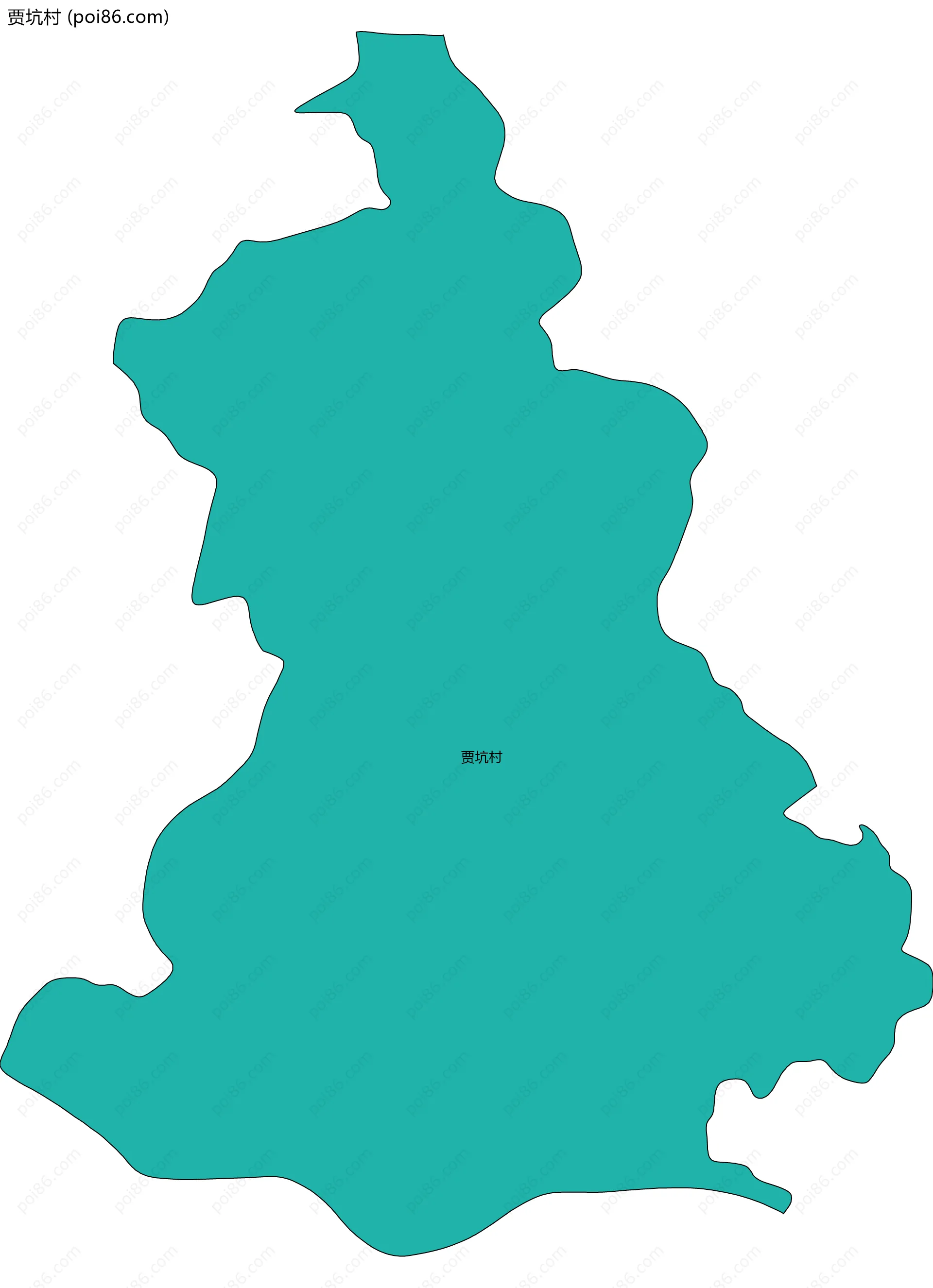 贾坑村边界地图