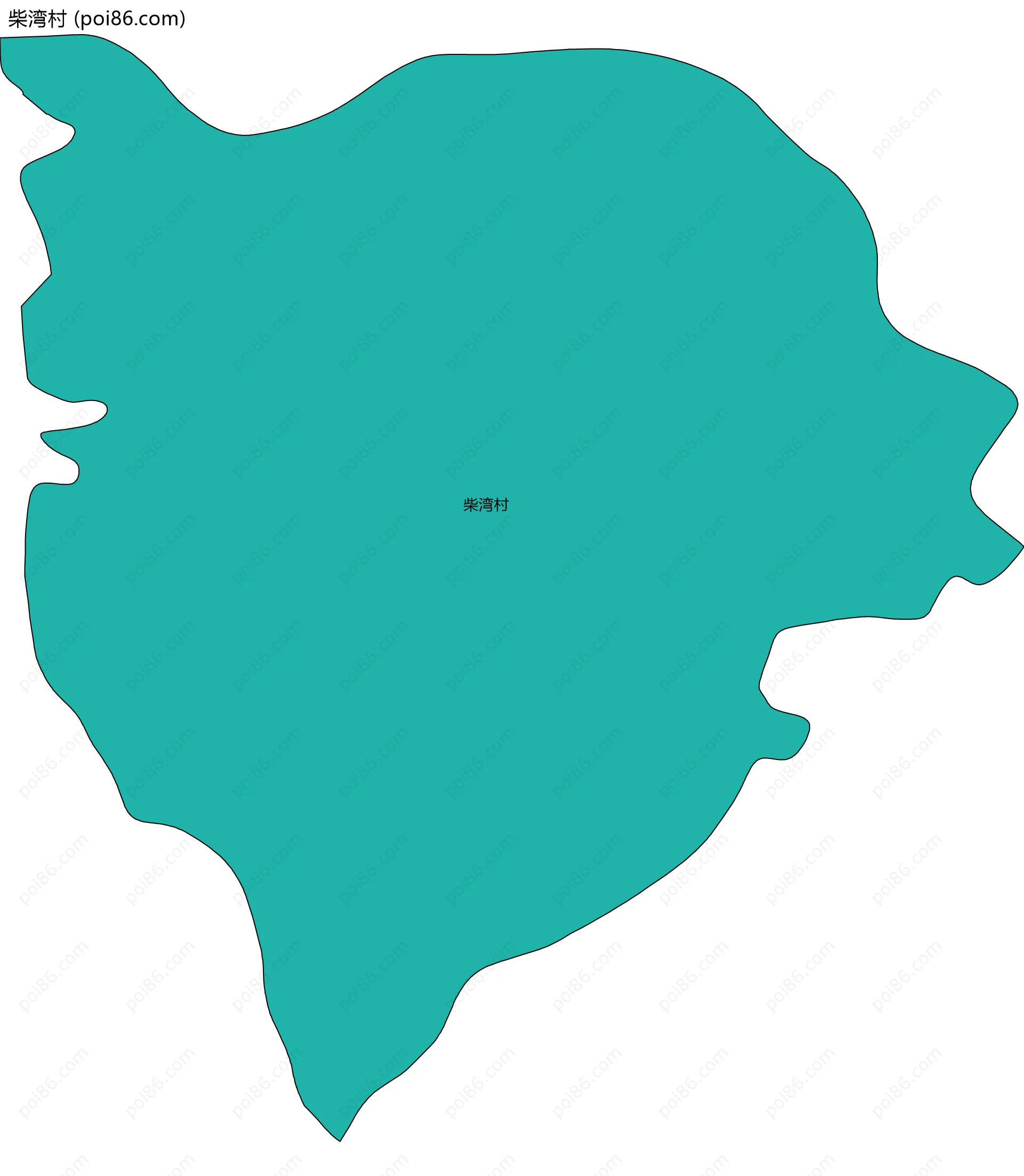 柴湾村边界地图