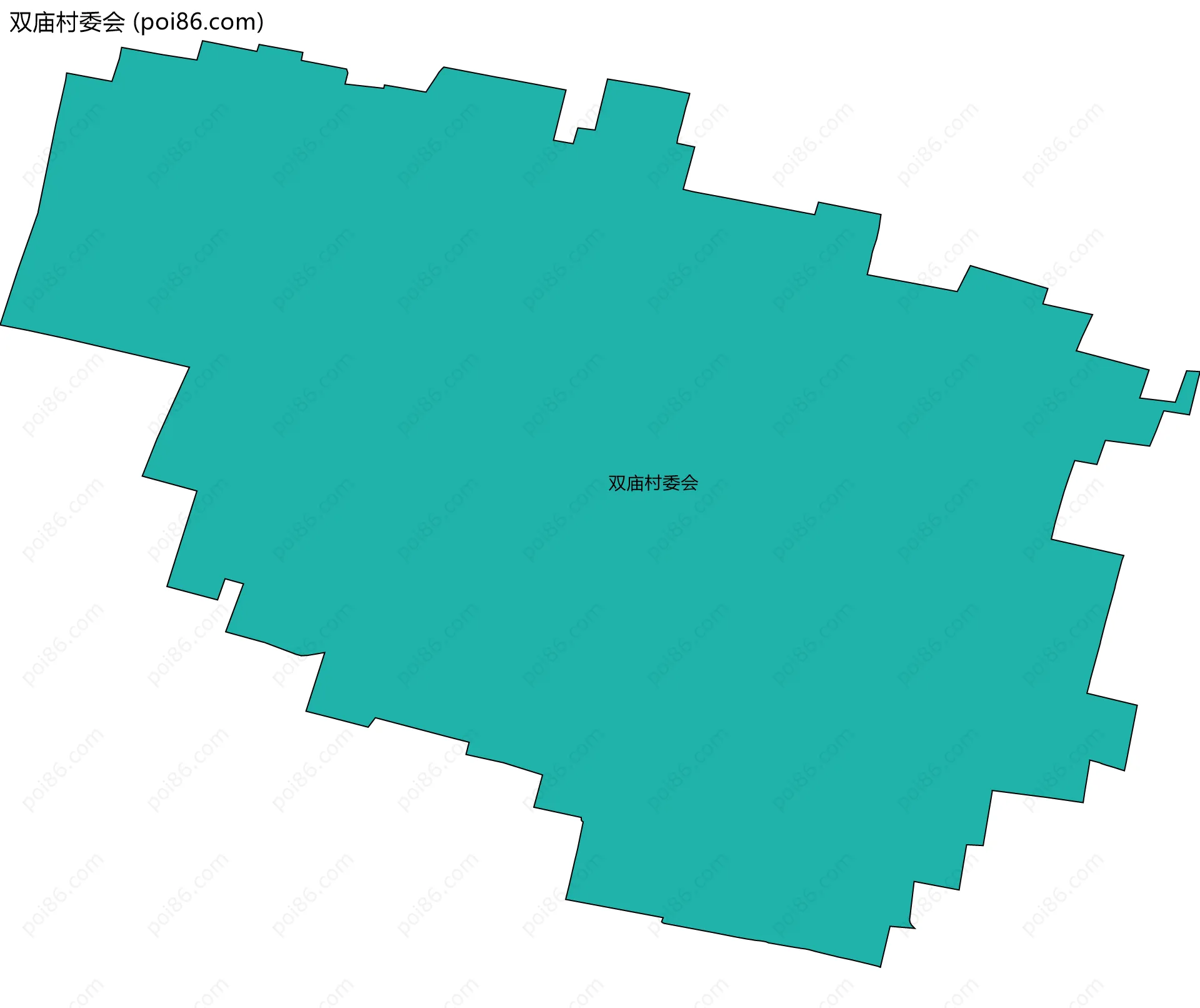 双庙村委会边界地图