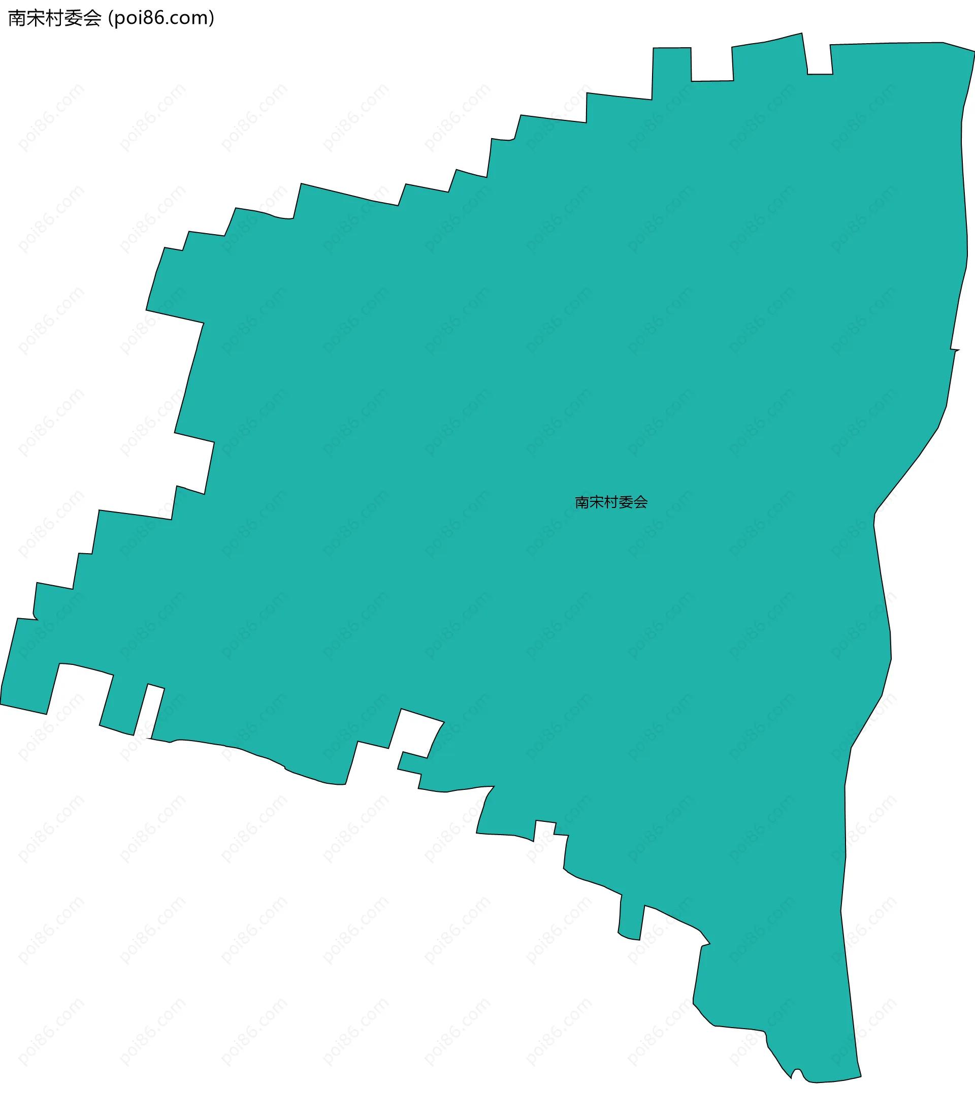 南宋村委会边界地图