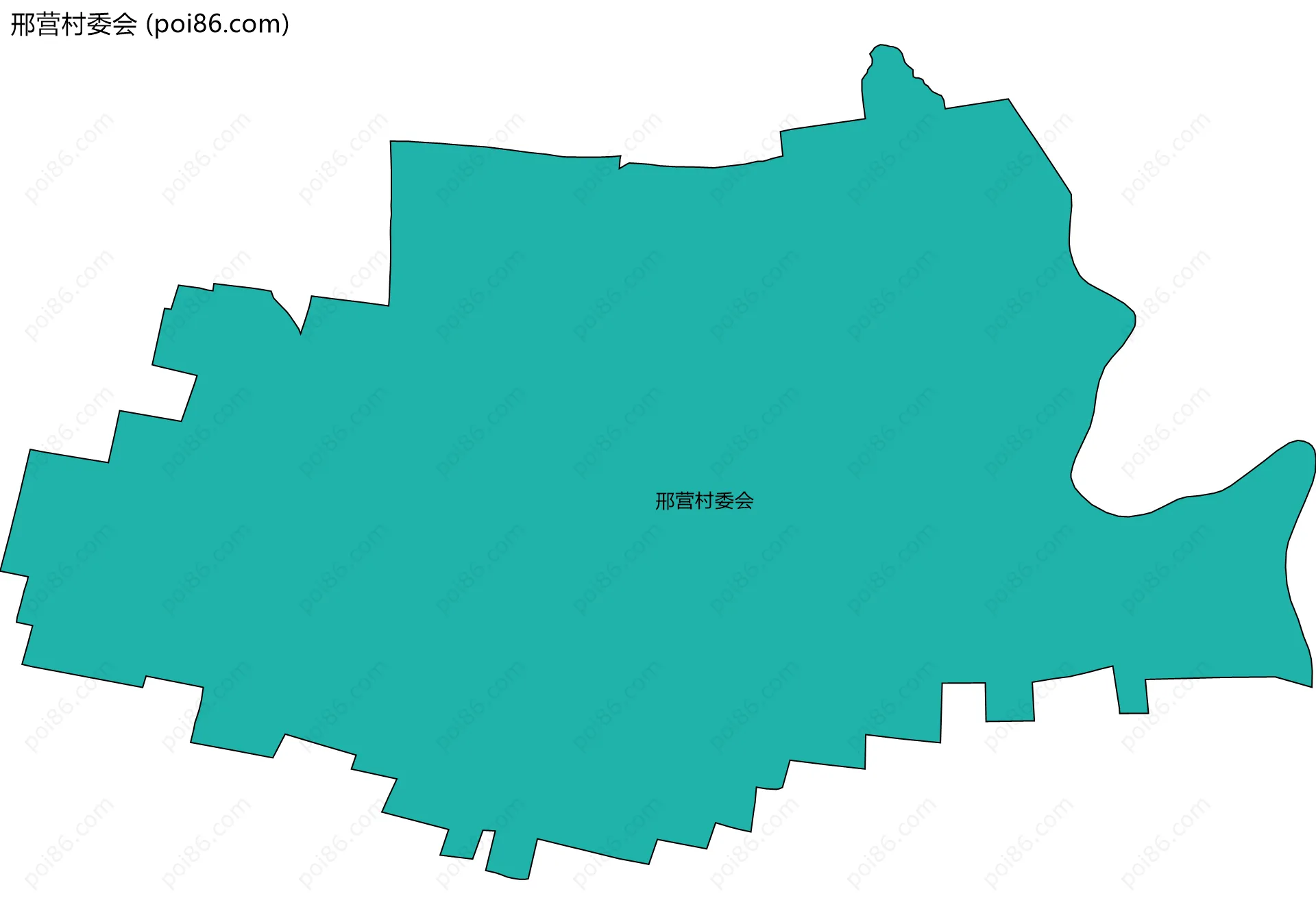 邢营村委会边界地图