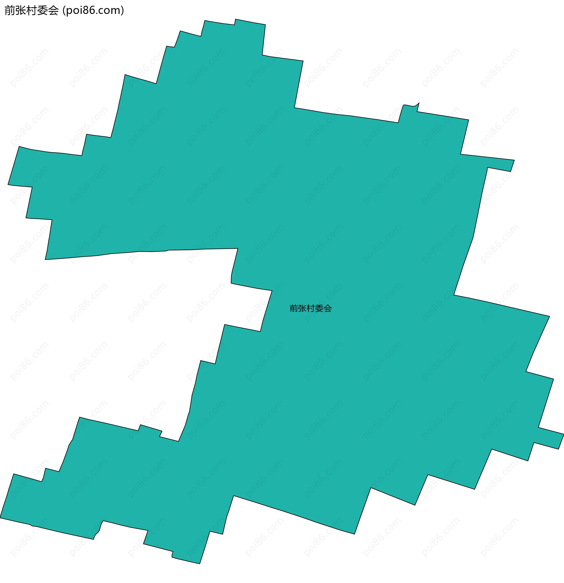 前张村委会边界地图