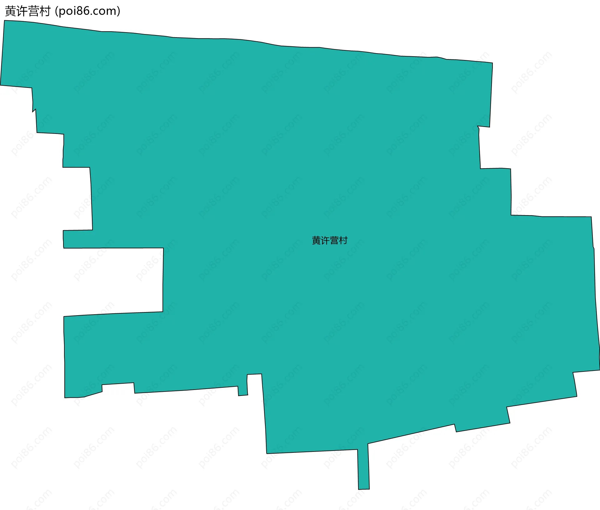 黄许营村边界地图
