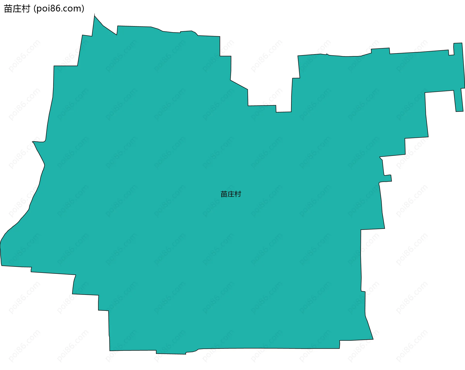 苗庄村边界地图