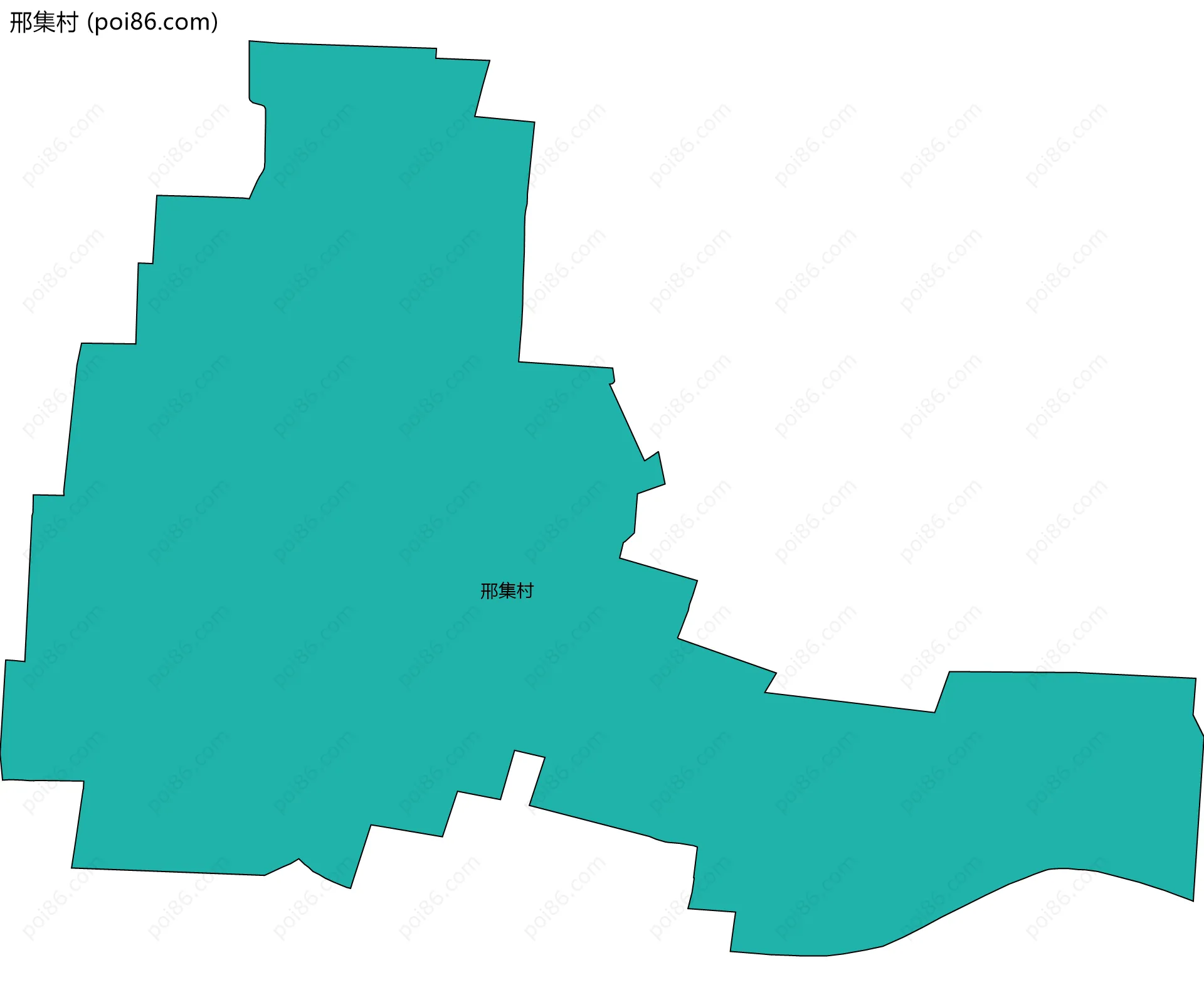 邢集村边界地图