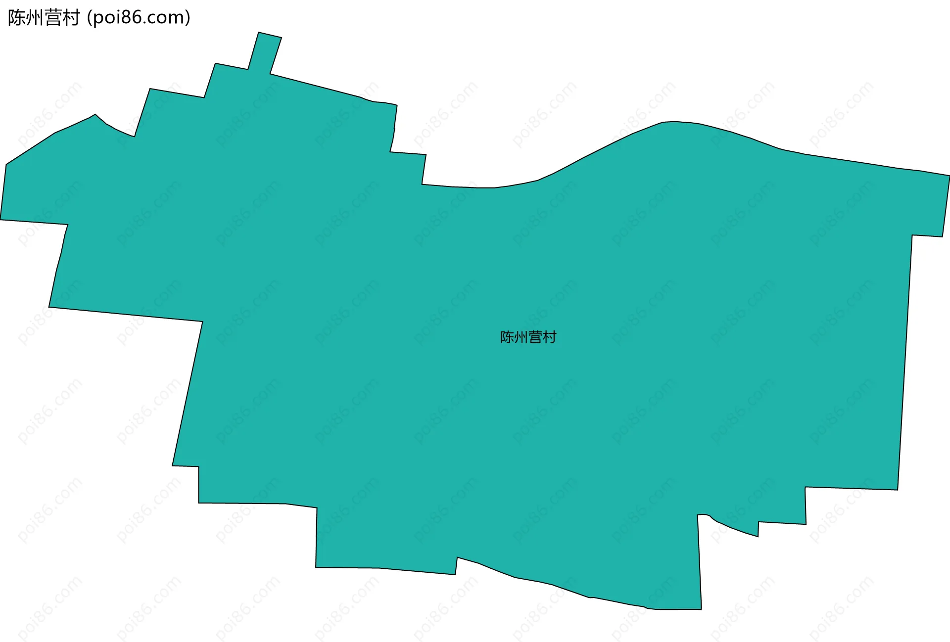陈州营村边界地图