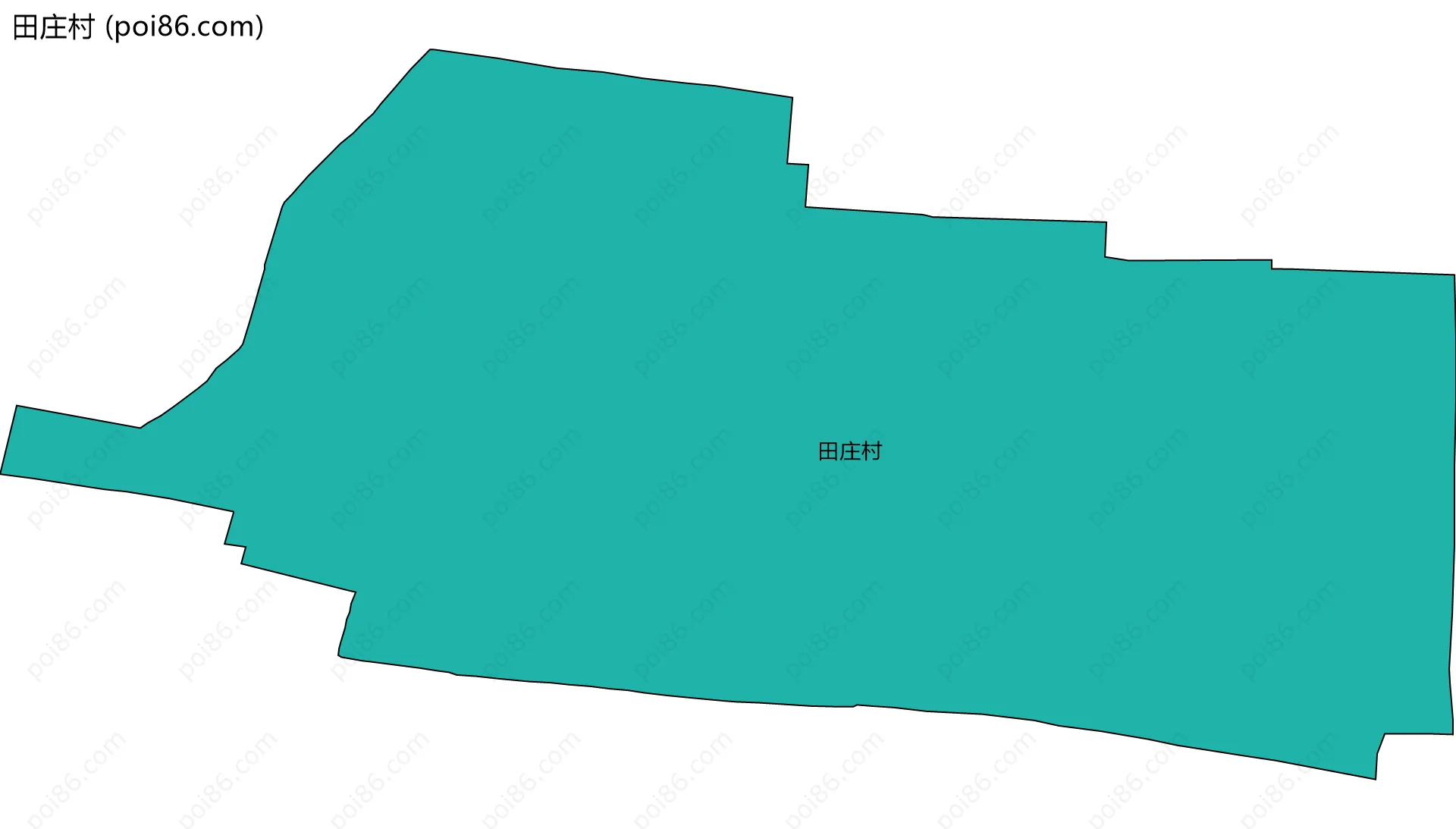 田庄村边界地图