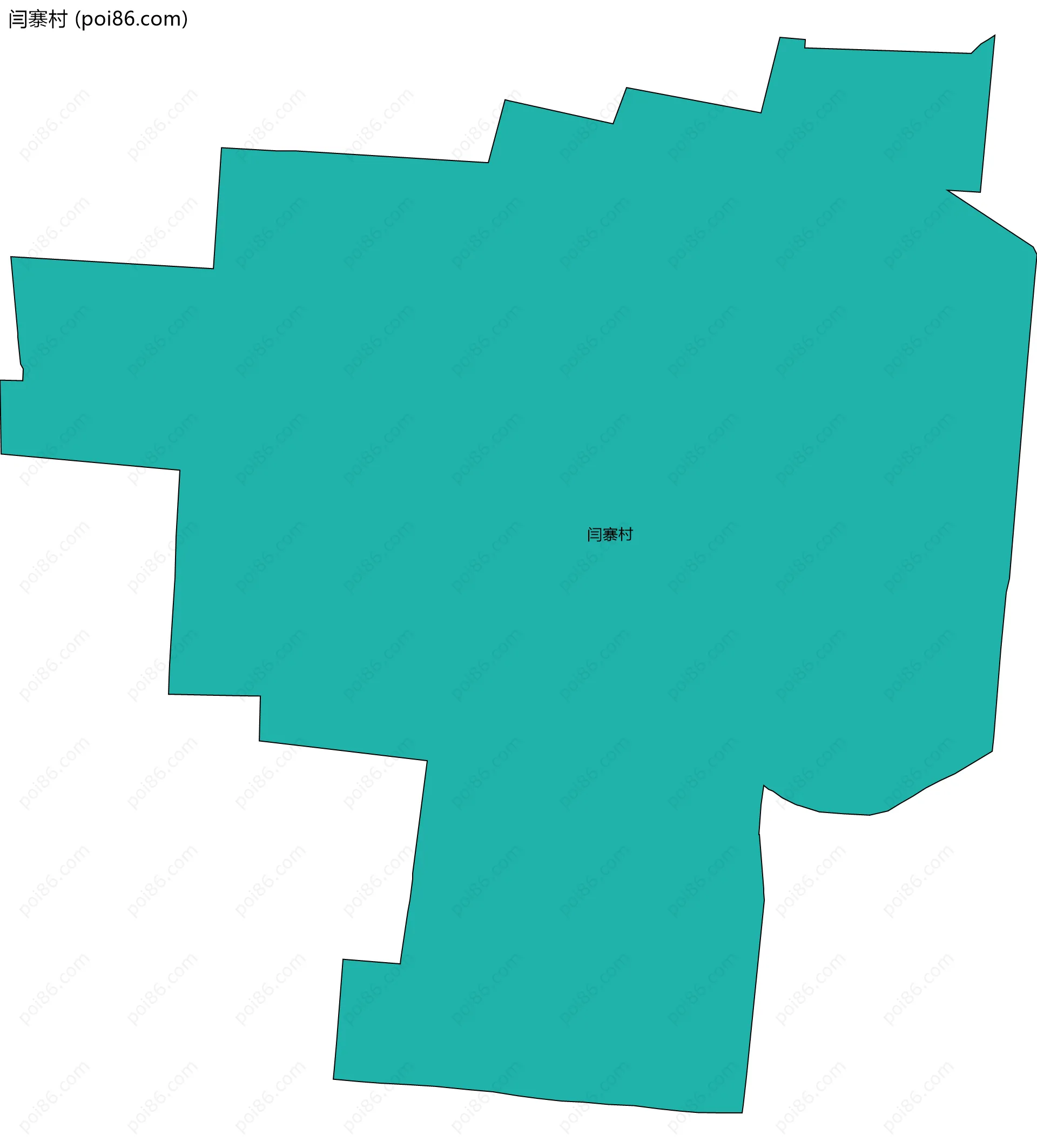 闫寨村边界地图