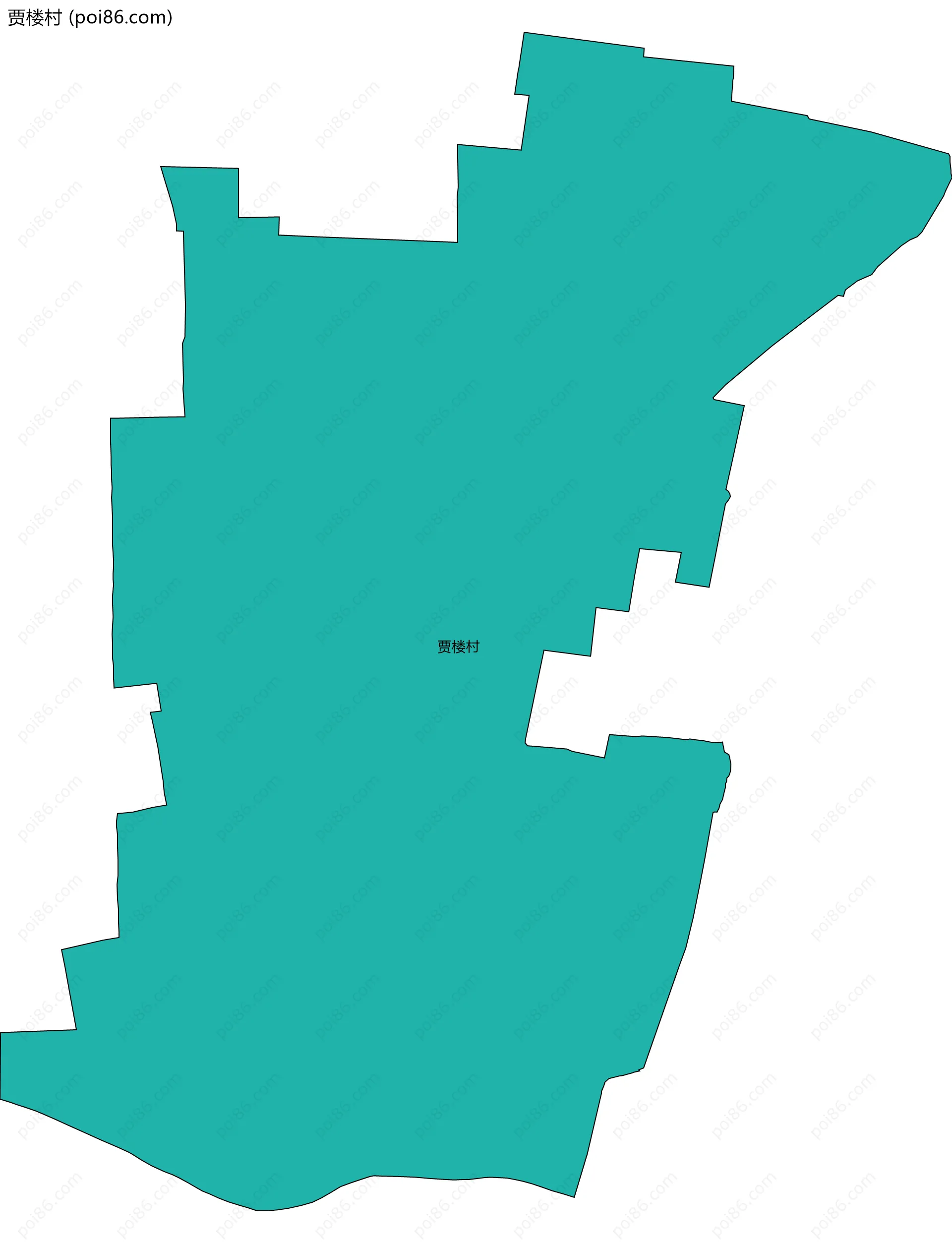 贾楼村边界地图