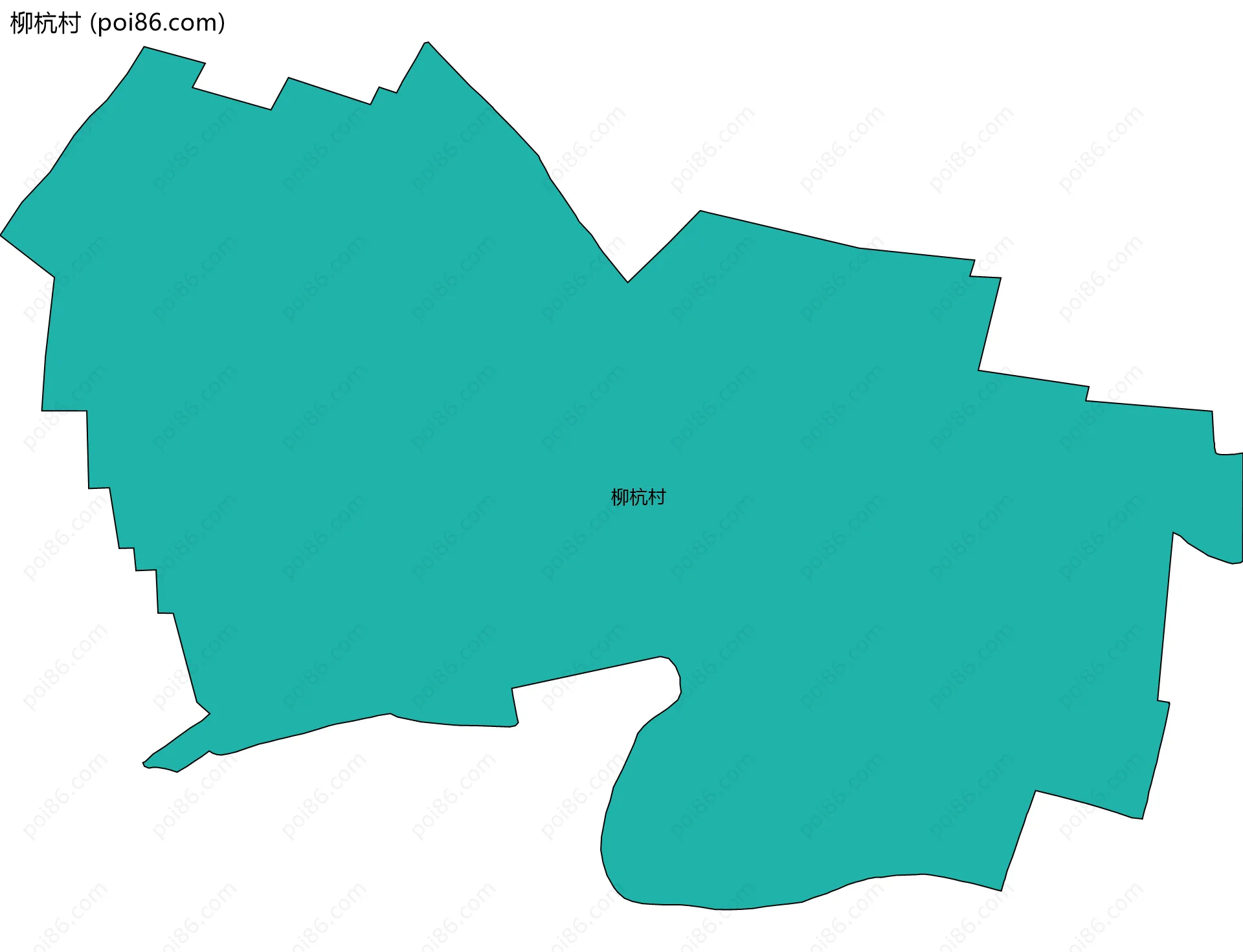 柳杭村边界地图