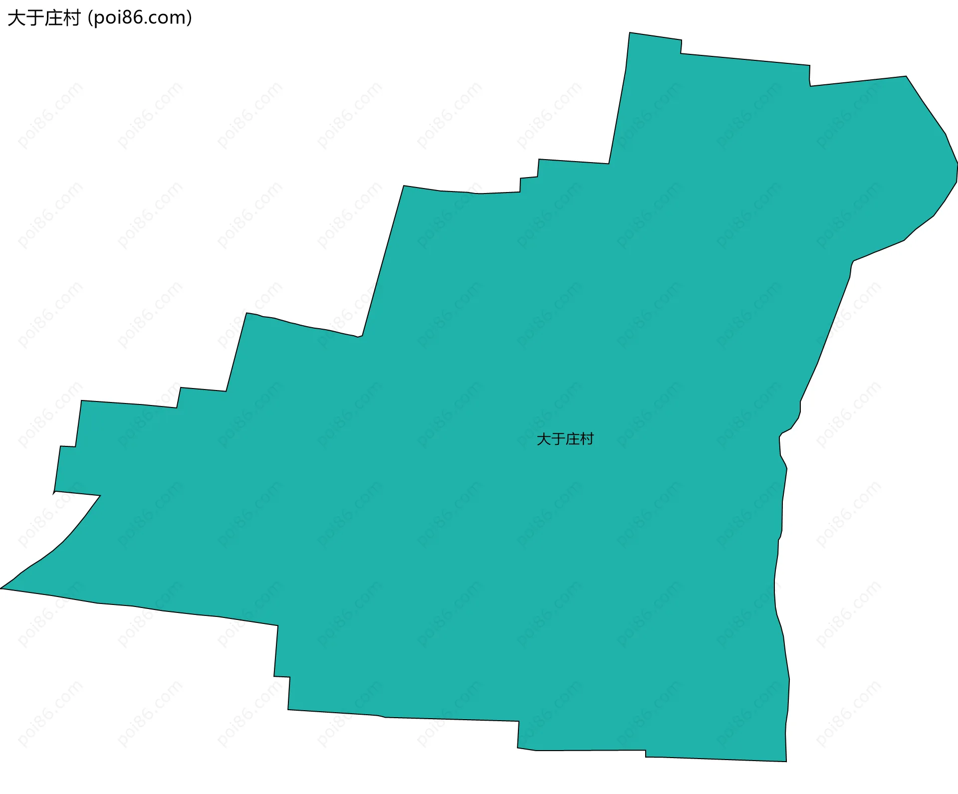 大于庄村边界地图