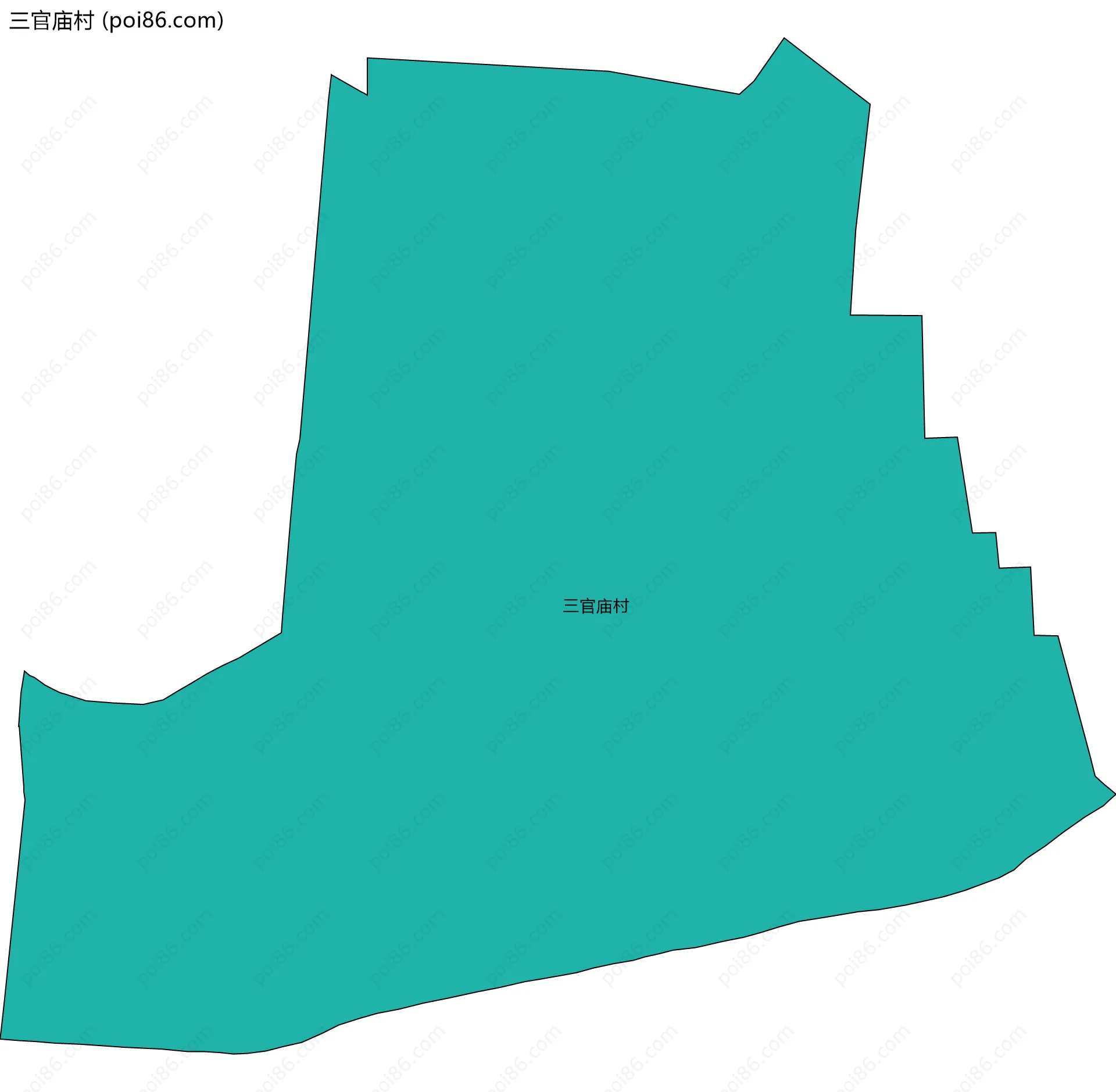 三官庙村边界地图