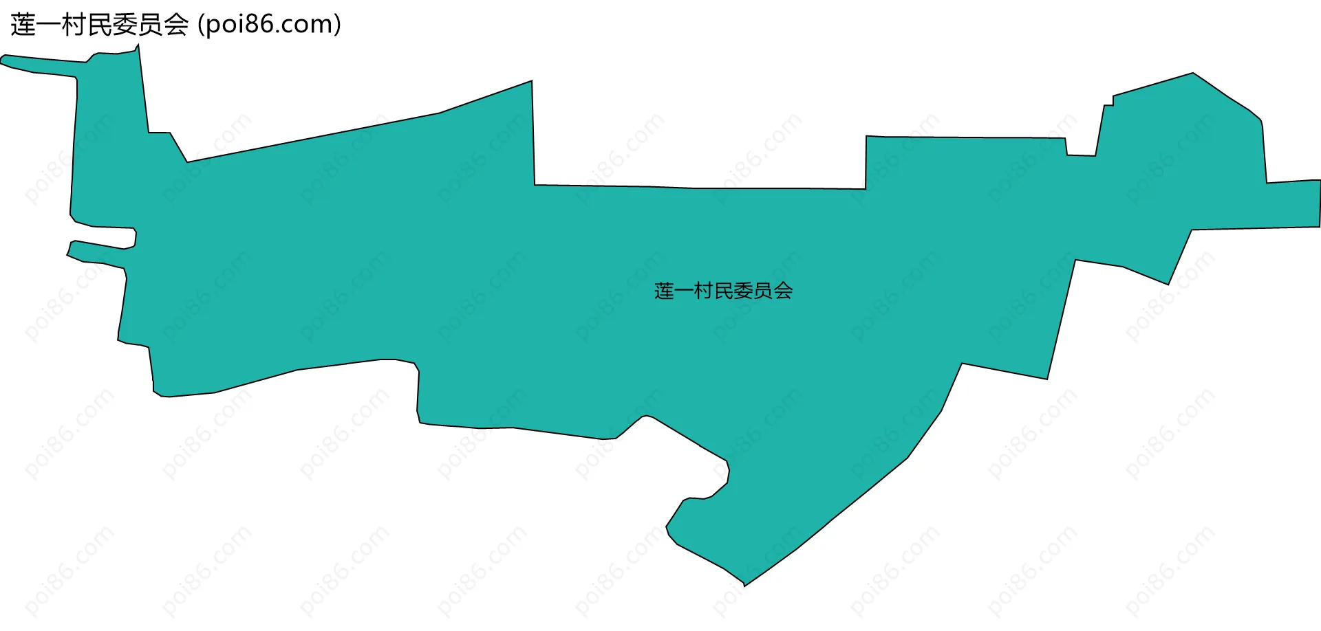 莲一村民委员会边界地图