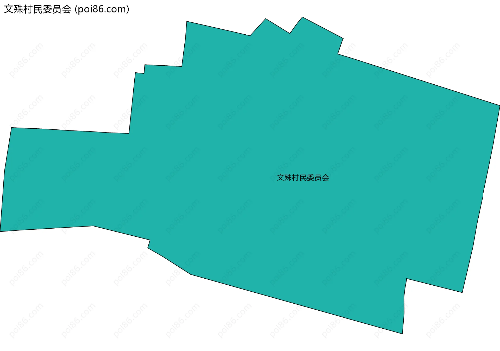 文殊村民委员会边界地图