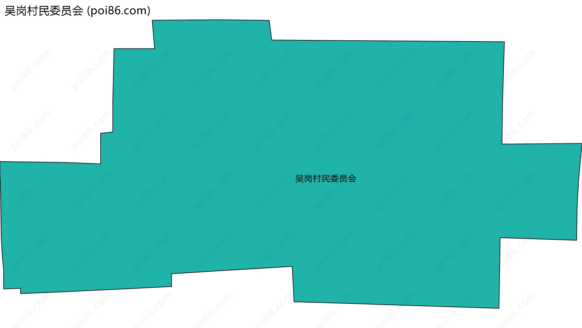 吴岗村民委员会边界地图