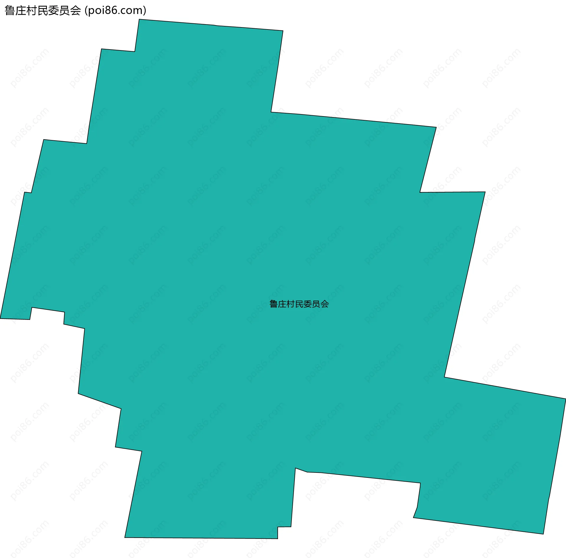 鲁庄村民委员会边界地图
