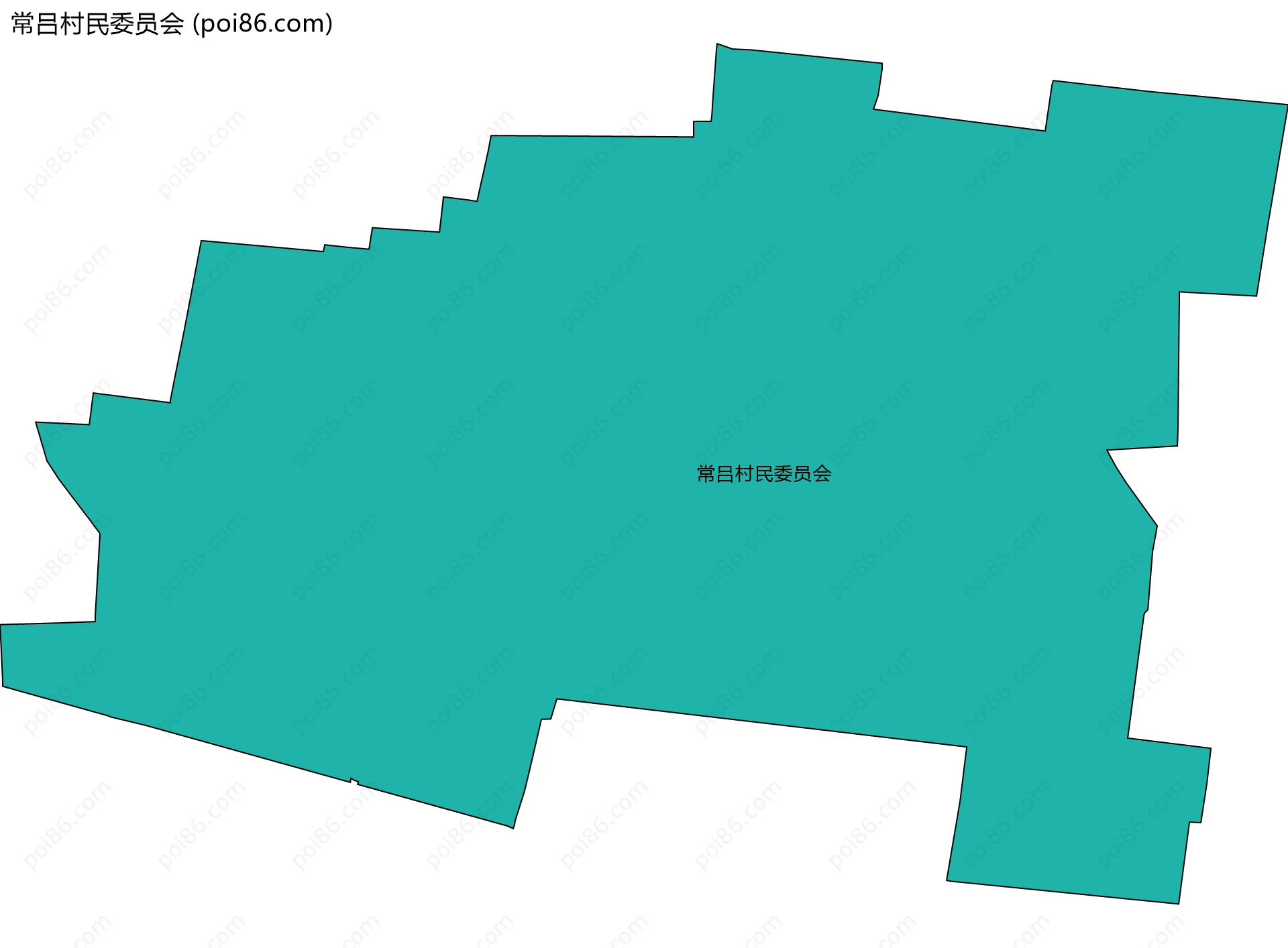 常吕村民委员会边界地图