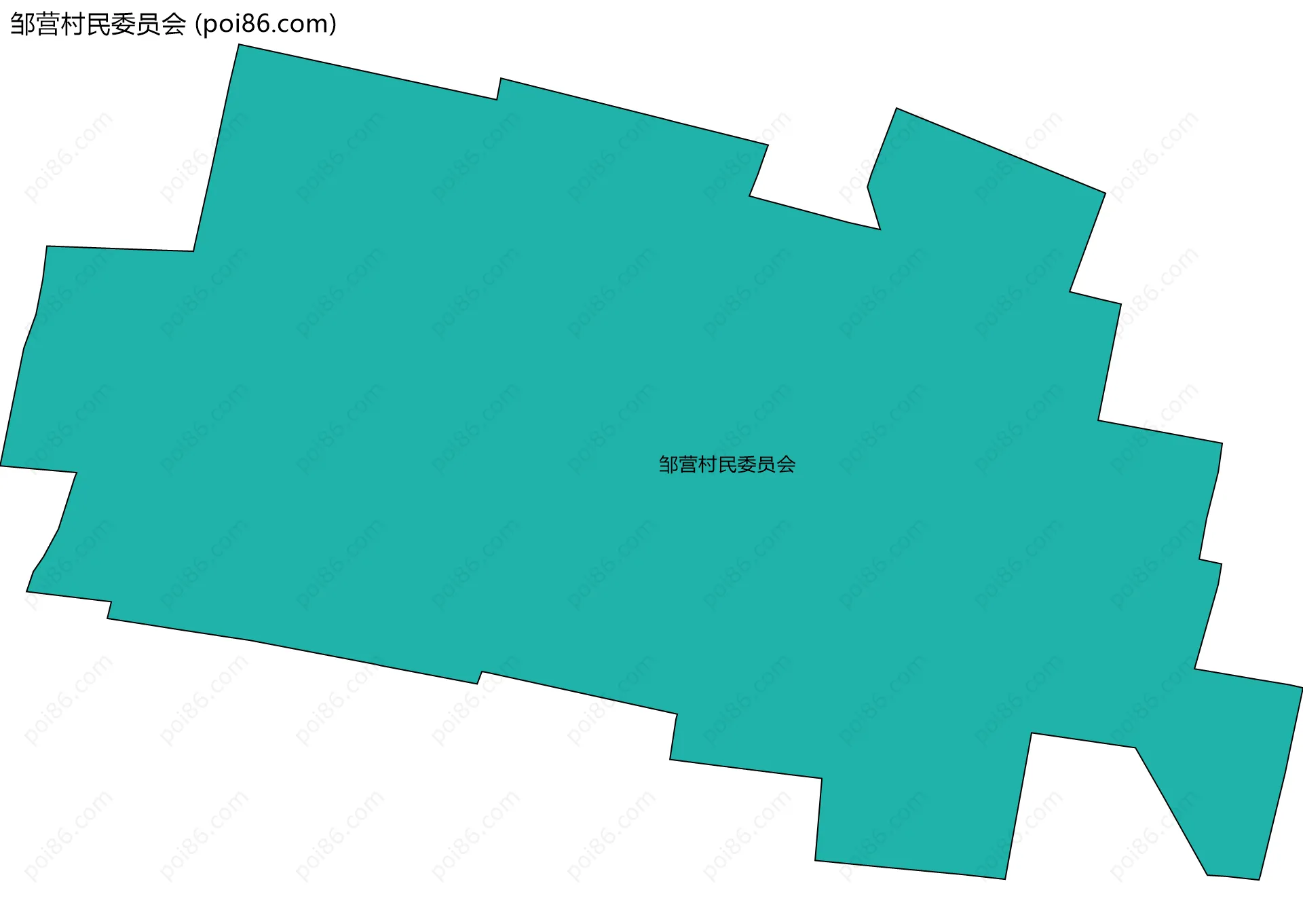 邹营村民委员会边界地图