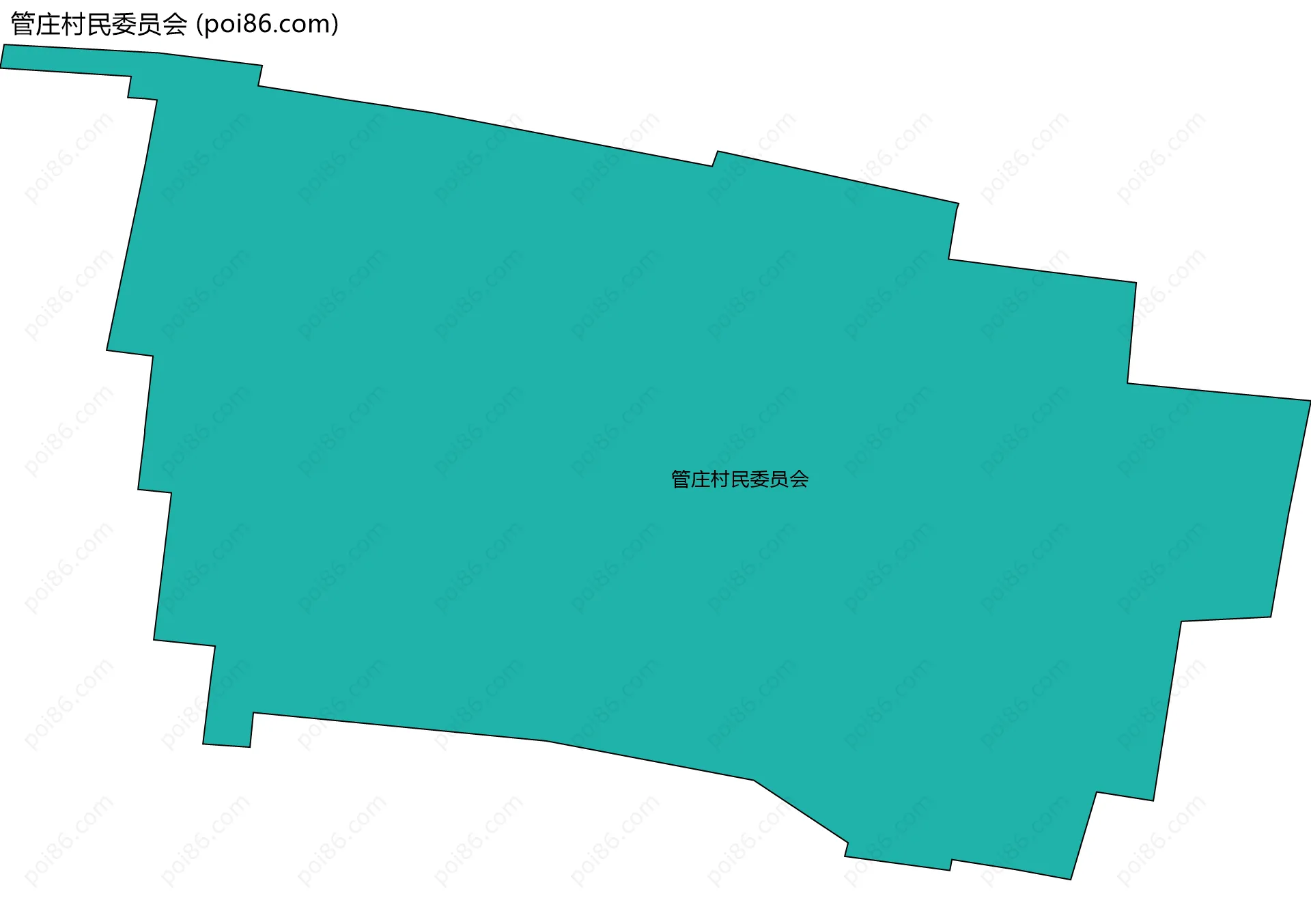 管庄村民委员会边界地图