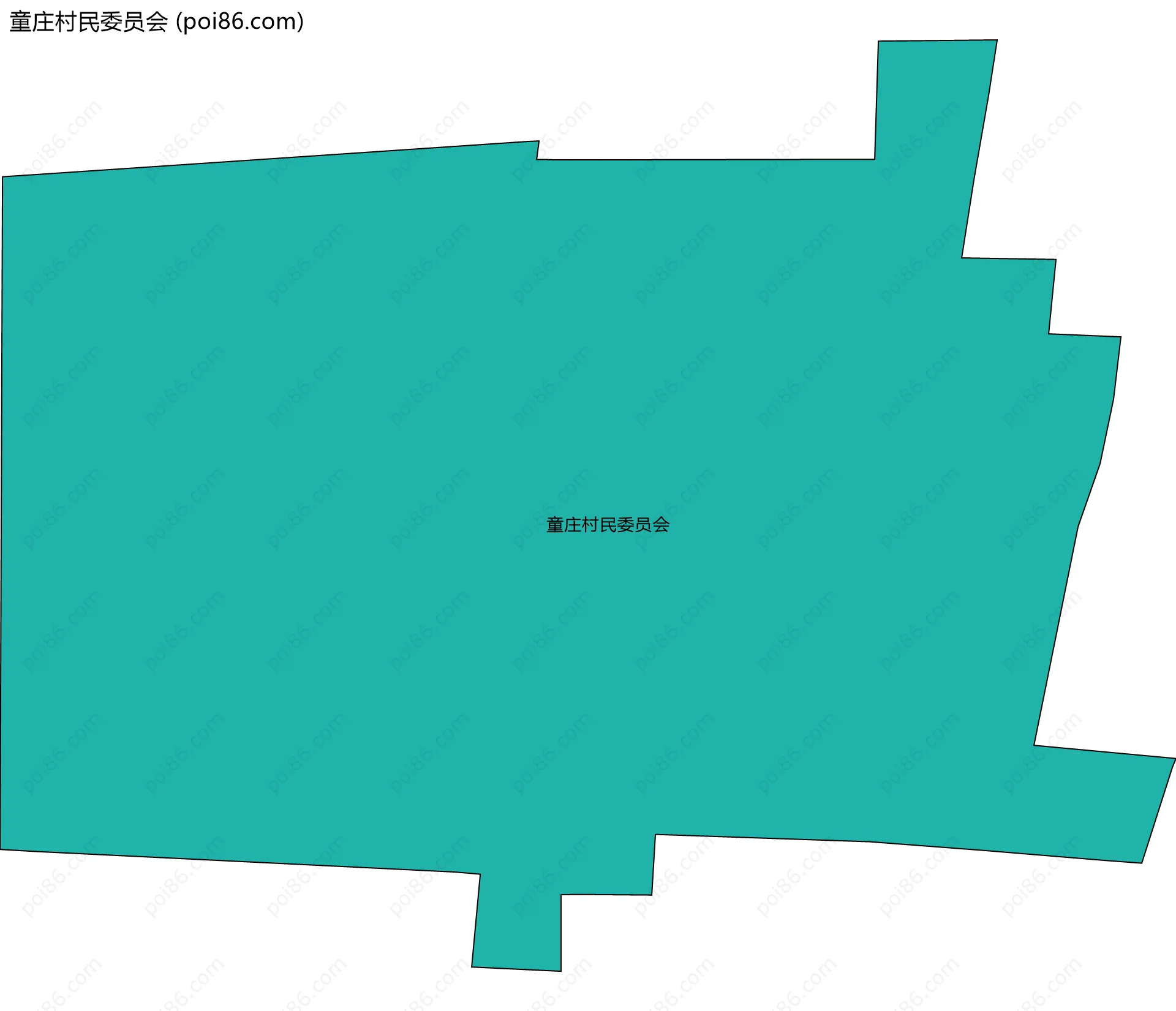 童庄村民委员会边界地图