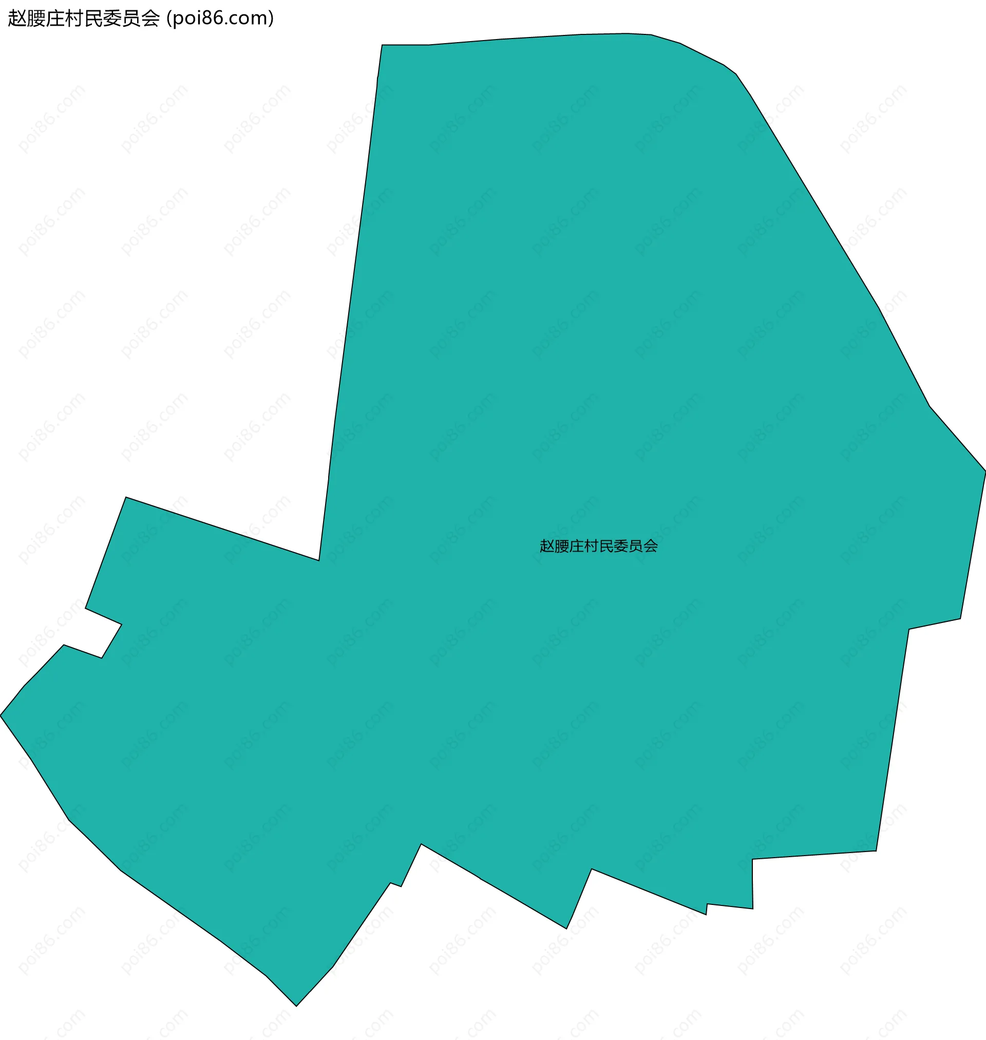 赵腰庄村民委员会边界地图