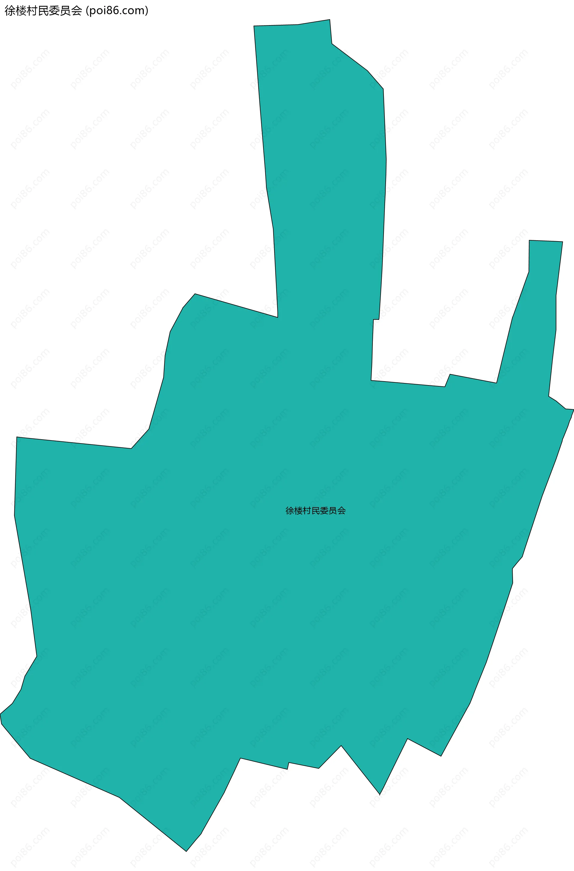 徐楼村民委员会边界地图