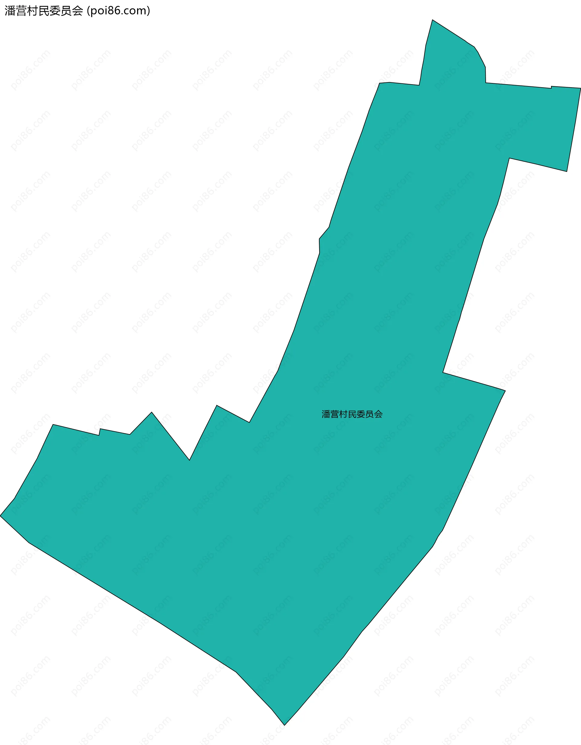 潘营村民委员会边界地图