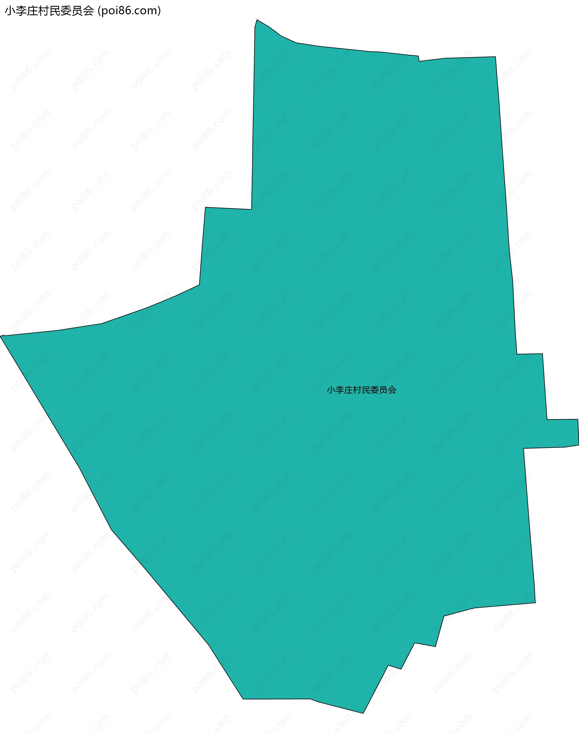小李庄村民委员会边界地图