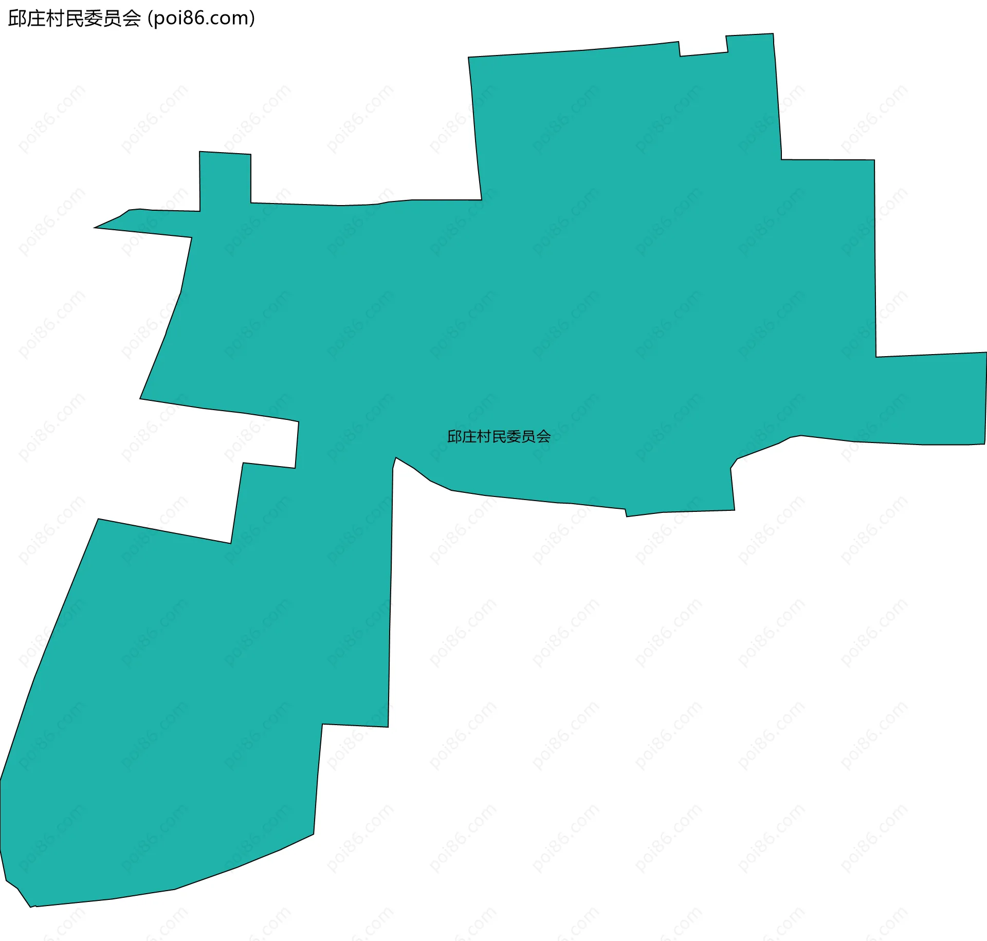 邱庄村民委员会边界地图