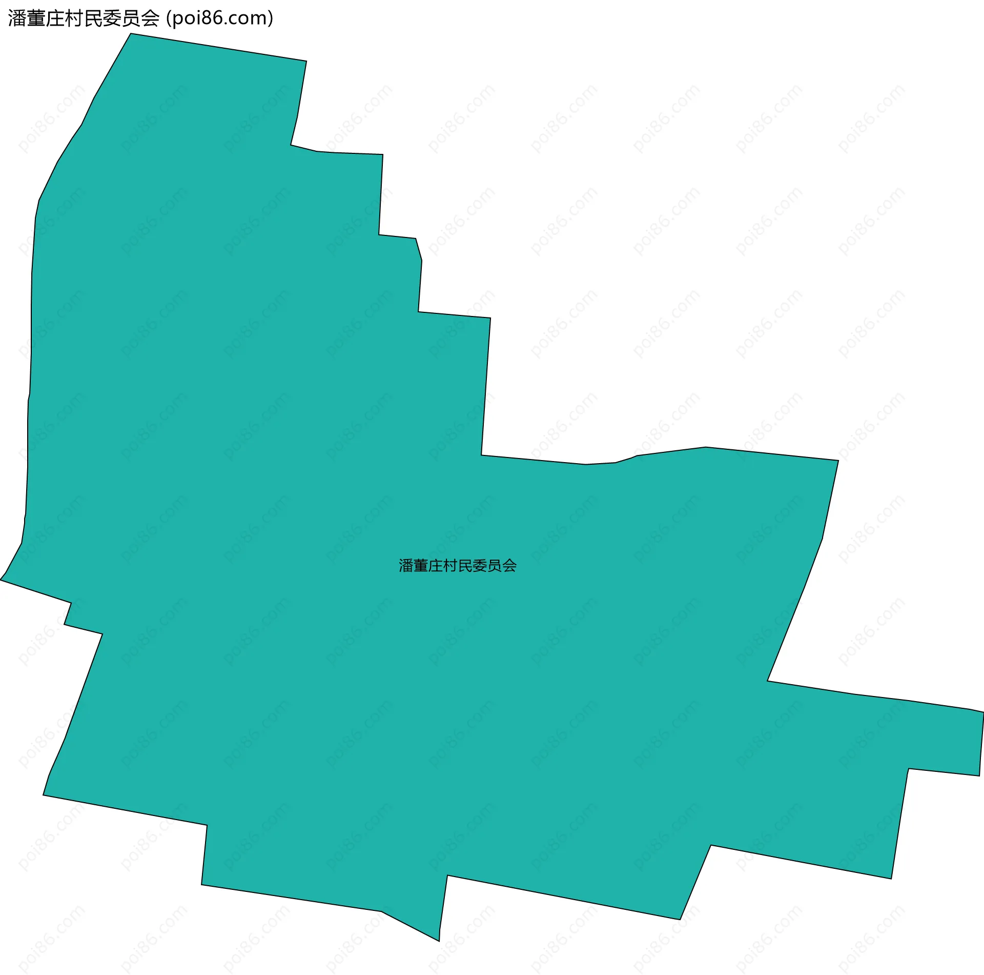 潘董庄村民委员会边界地图