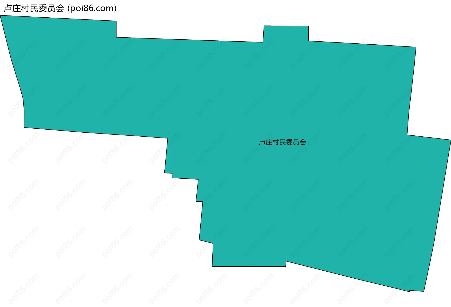 卢庄村民委员会边界地图