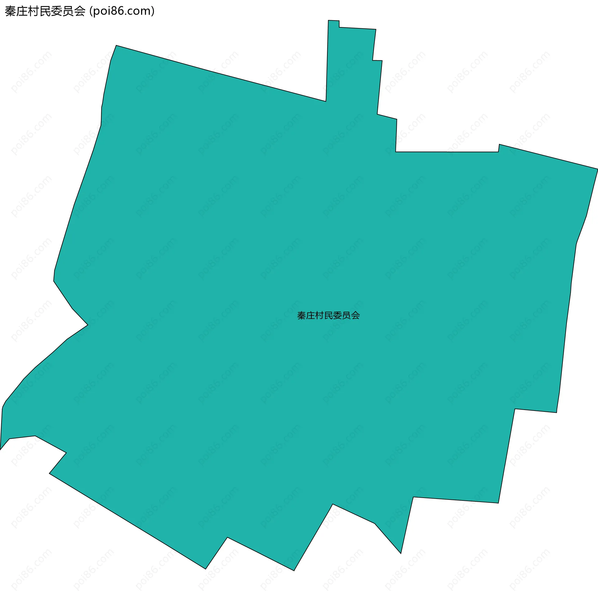 秦庄村民委员会边界地图