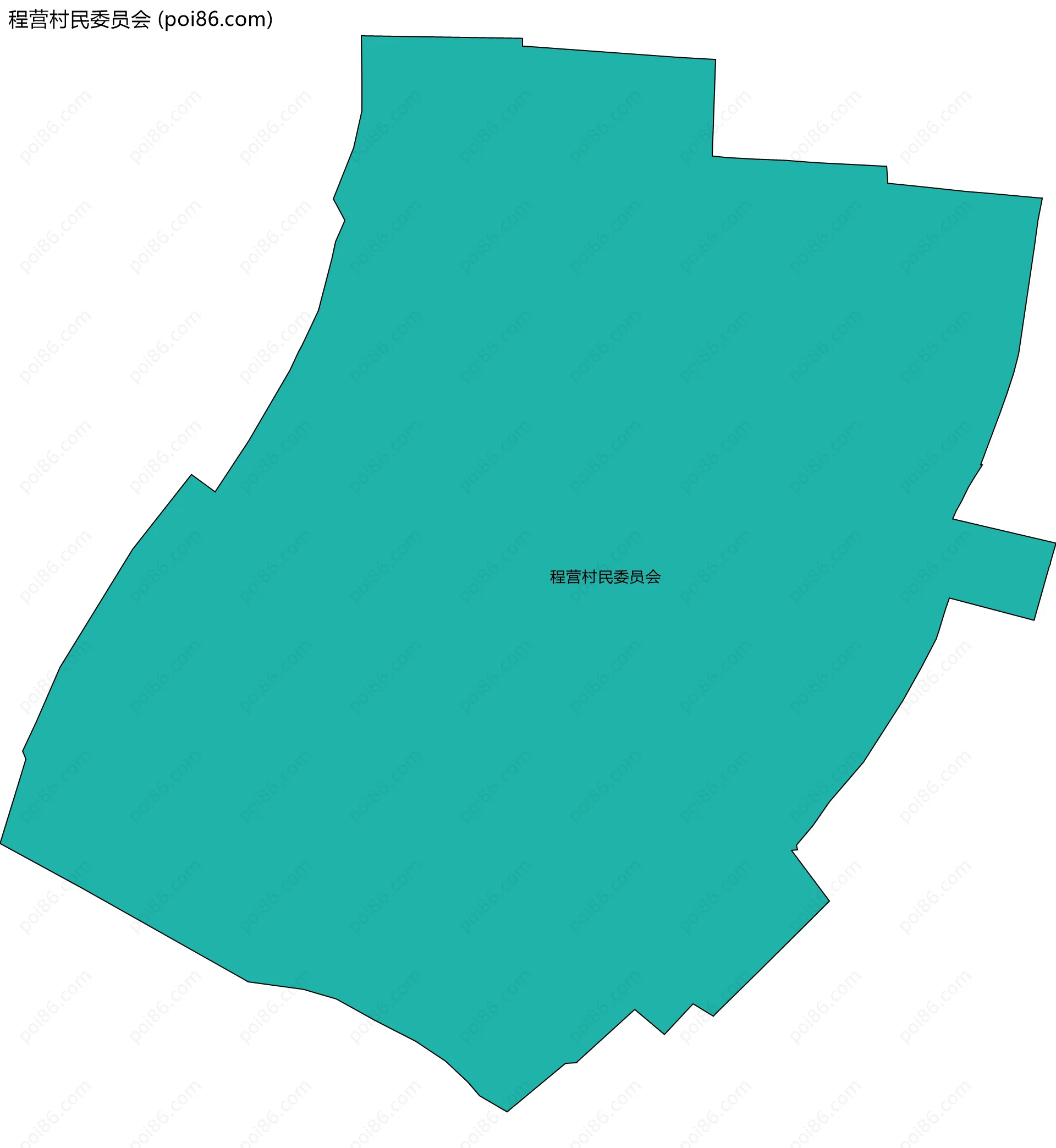 程营村民委员会边界地图